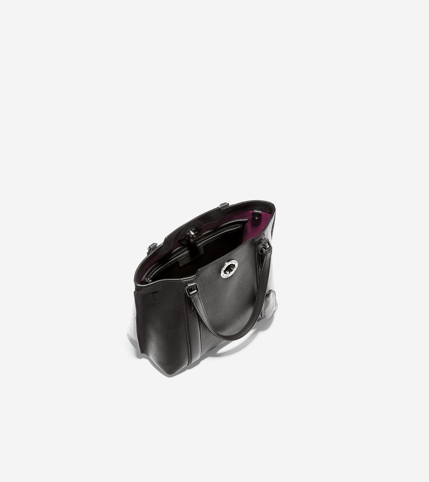 ColeHaan-Small Turnlock Tote-u04691-Black
