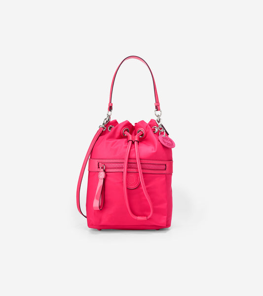 ColeHaan-Nylon Drawstring Crossbody-u05146-Bright Berry