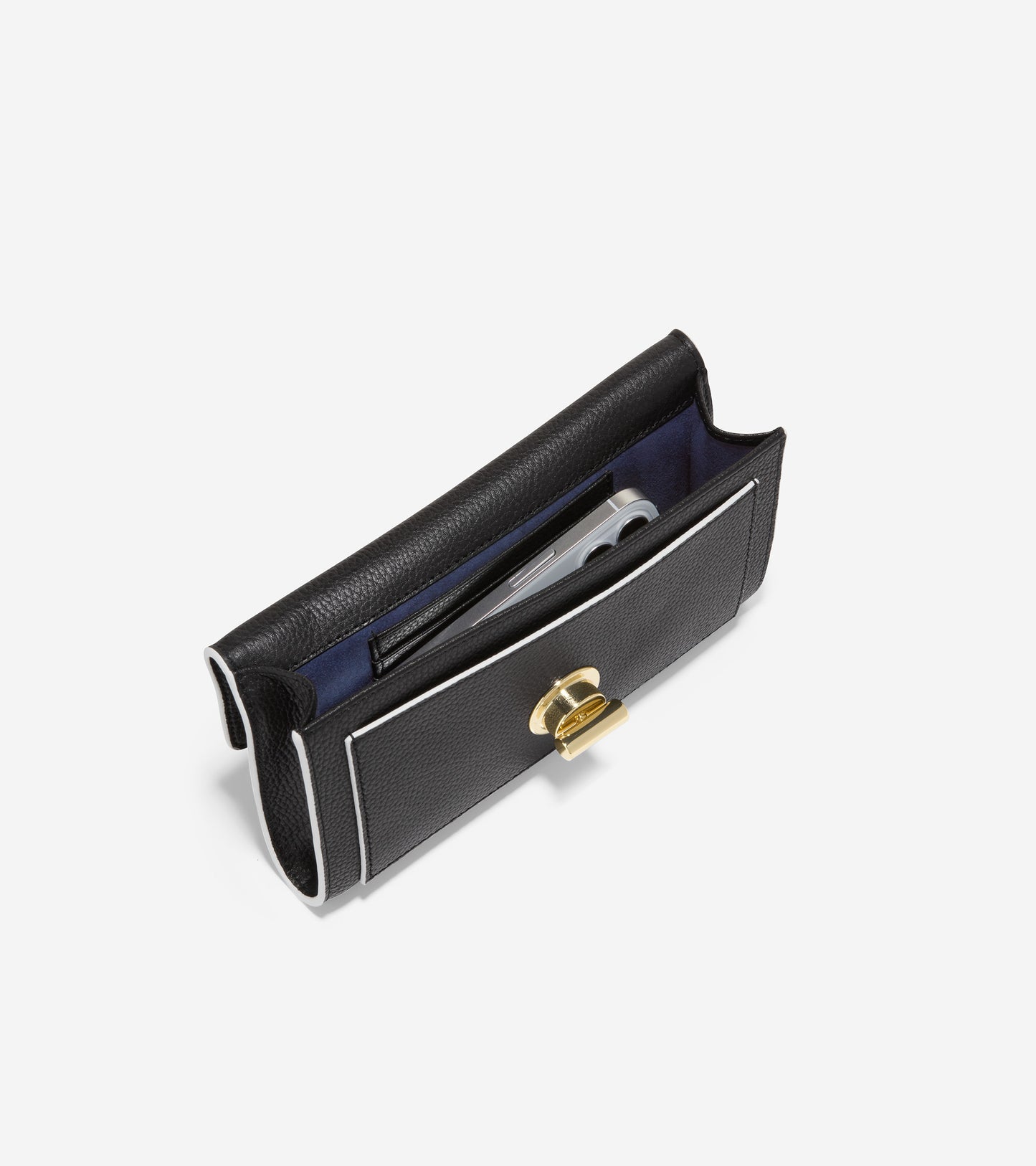 ColeHaan-Turnlock Phone Case with Chain-u05264-Black
