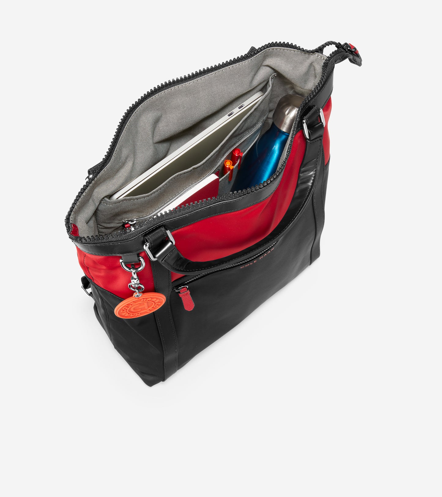 u05589-Nylon Convertible Backpack-Black