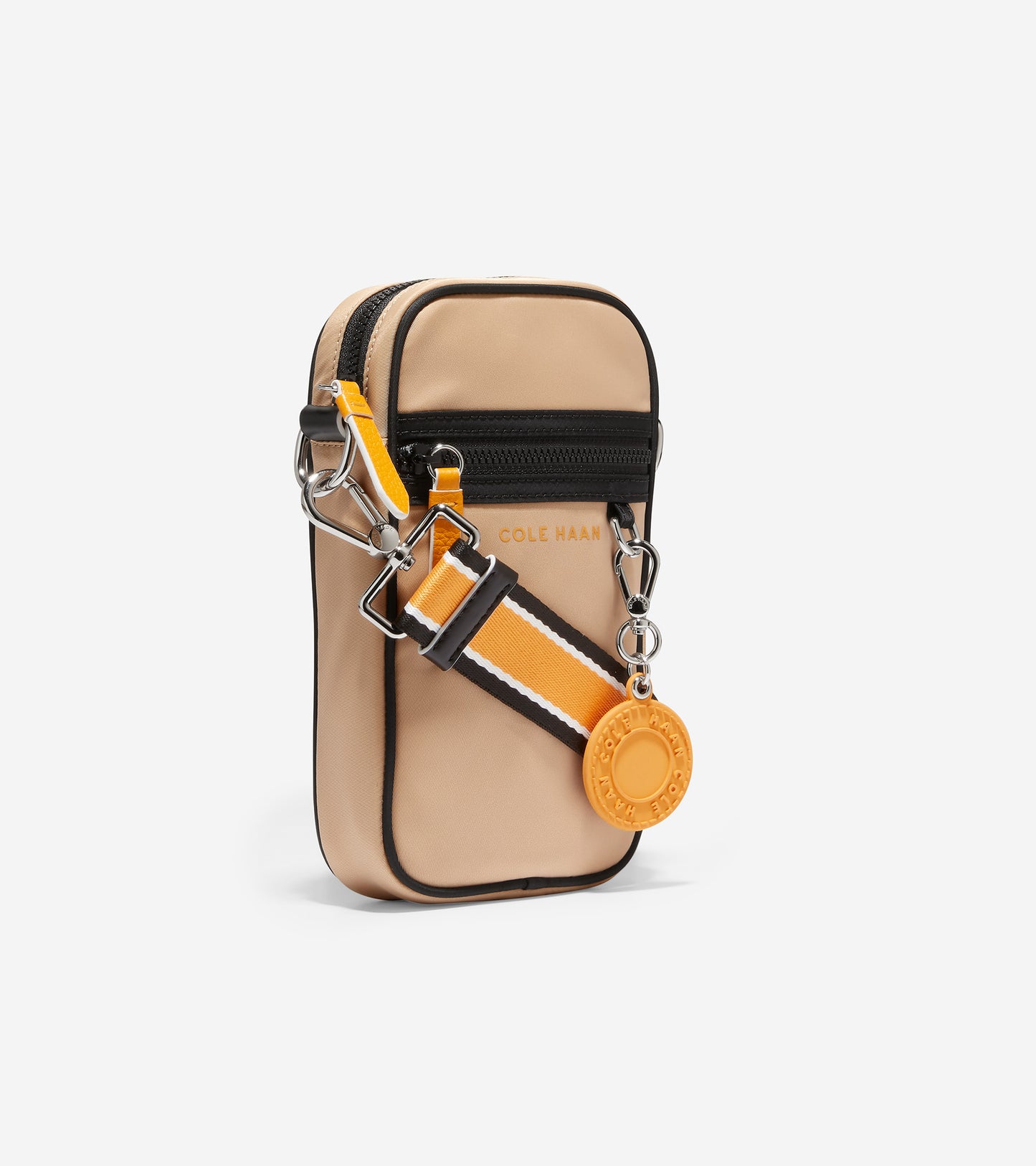 u05595-Nylon Cell Phone Crossbody-Birch Beige