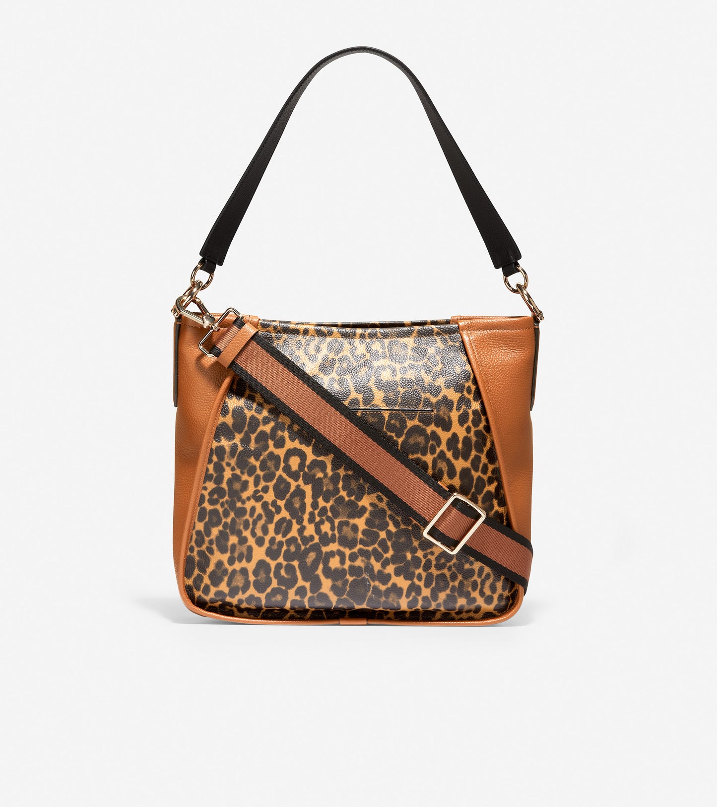 u05632-CH Perforated Crossbody-British Tan-Leopard Print