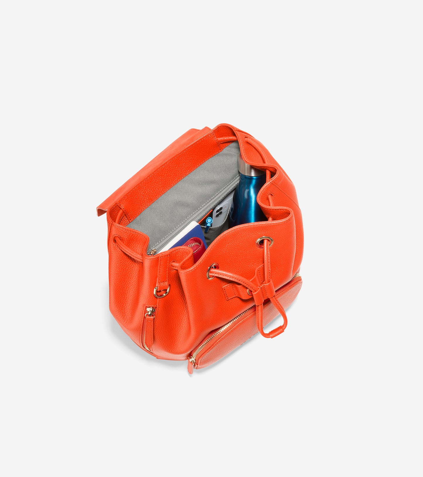 u05662-Classic Flap Backpack-Blood Orange