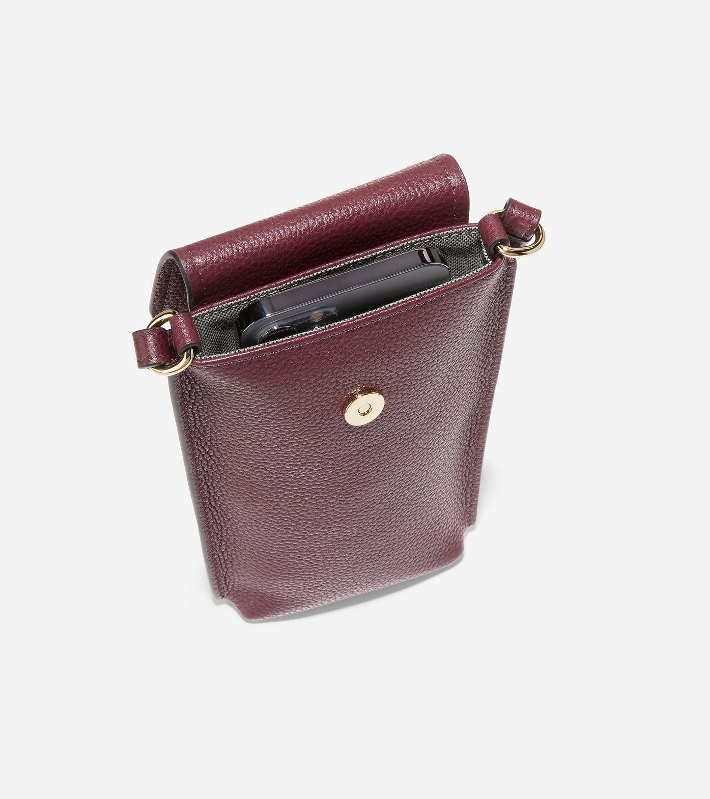 u05670-Grand Ambition Cell Phone Crossbody-Black Garnet