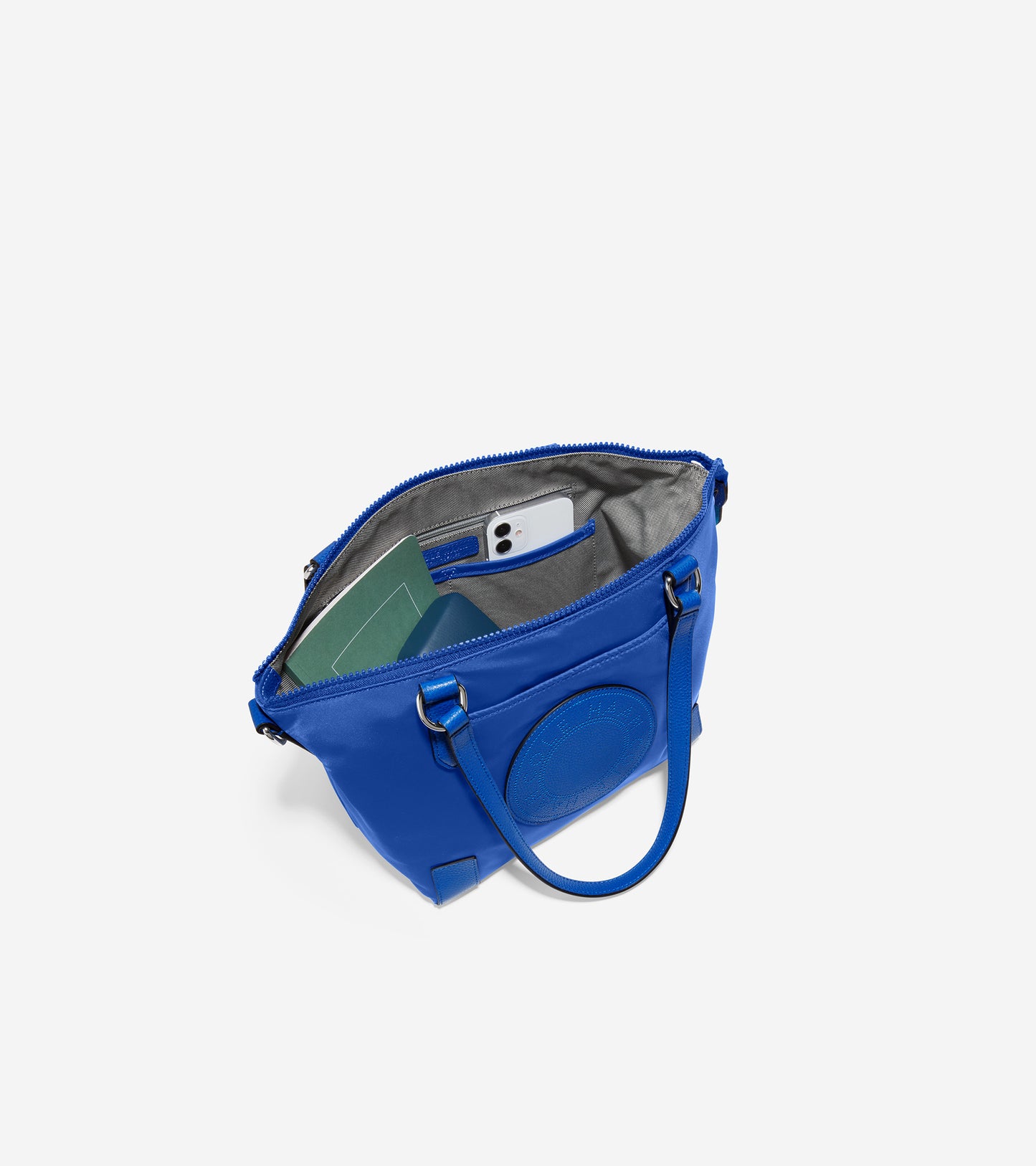 U05741-Small Sport Soft Zip Top Tote-Pacific Blue