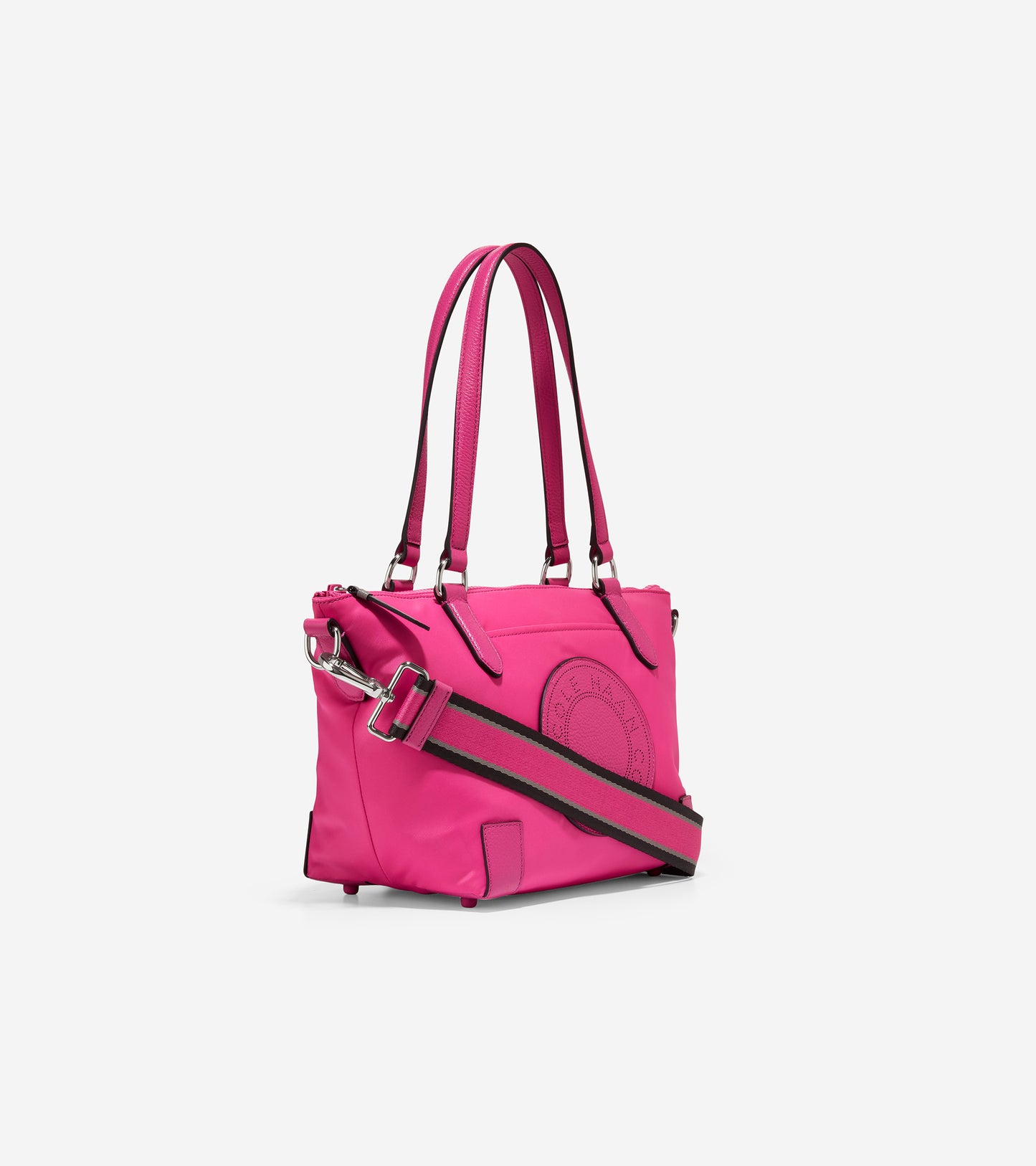 U05742-Small Sport Soft Zip Top Tote-Fuchsia Purple