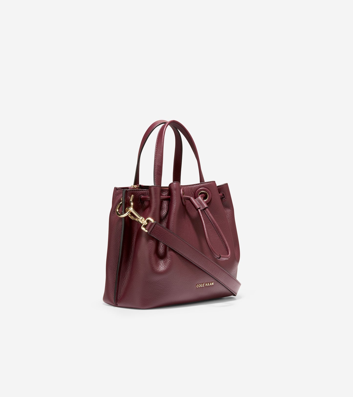 u05778-Grand Ambition Small Bucket Bag-Black Garnet