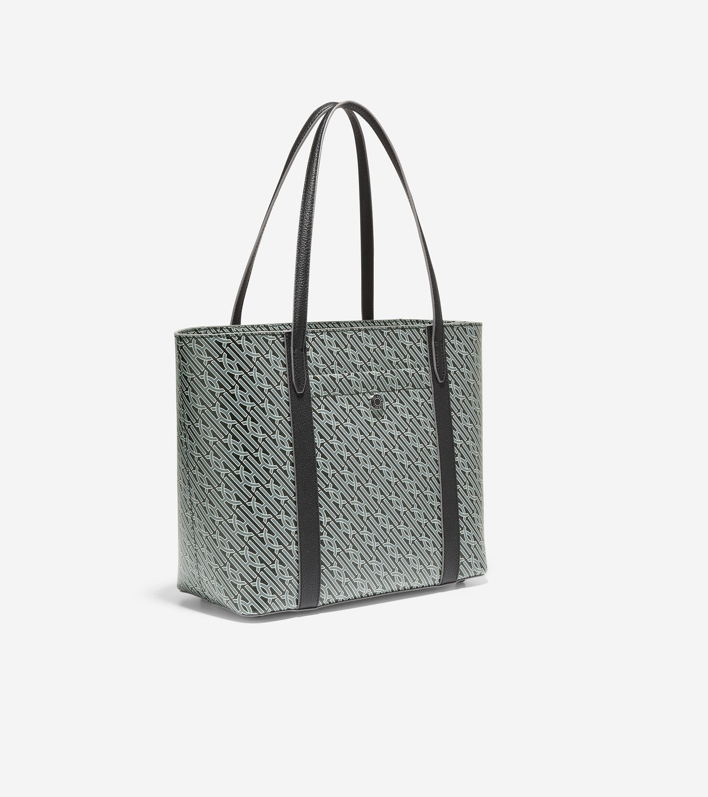 ColeHaan-Coated Canvas Small Tote-u05814-Black