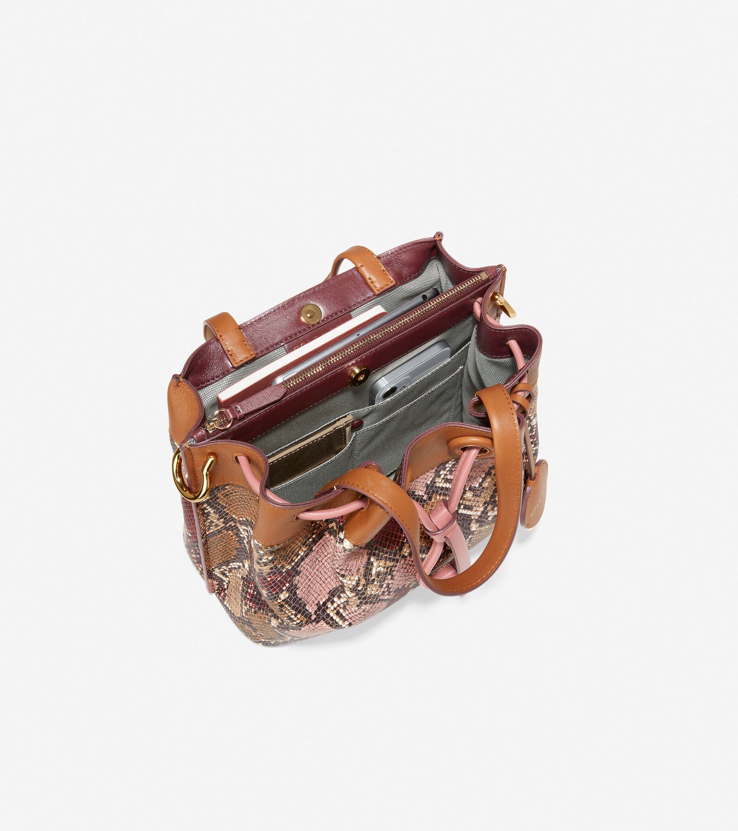 u05923-Grand Ambition Small Bucket Bag-Phoebe Snake Print