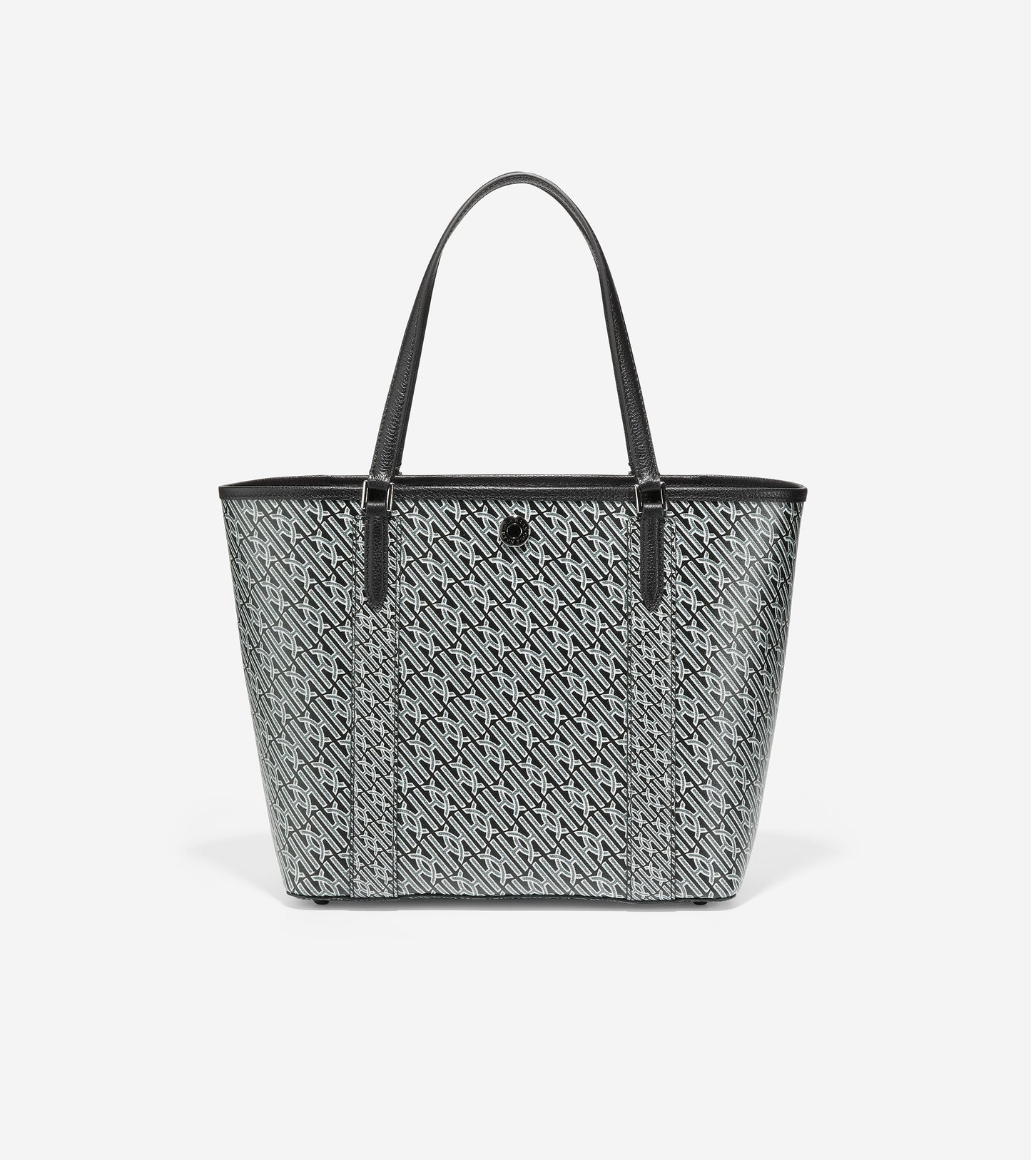U05964-Monogram Small Tote-Black-Magnet