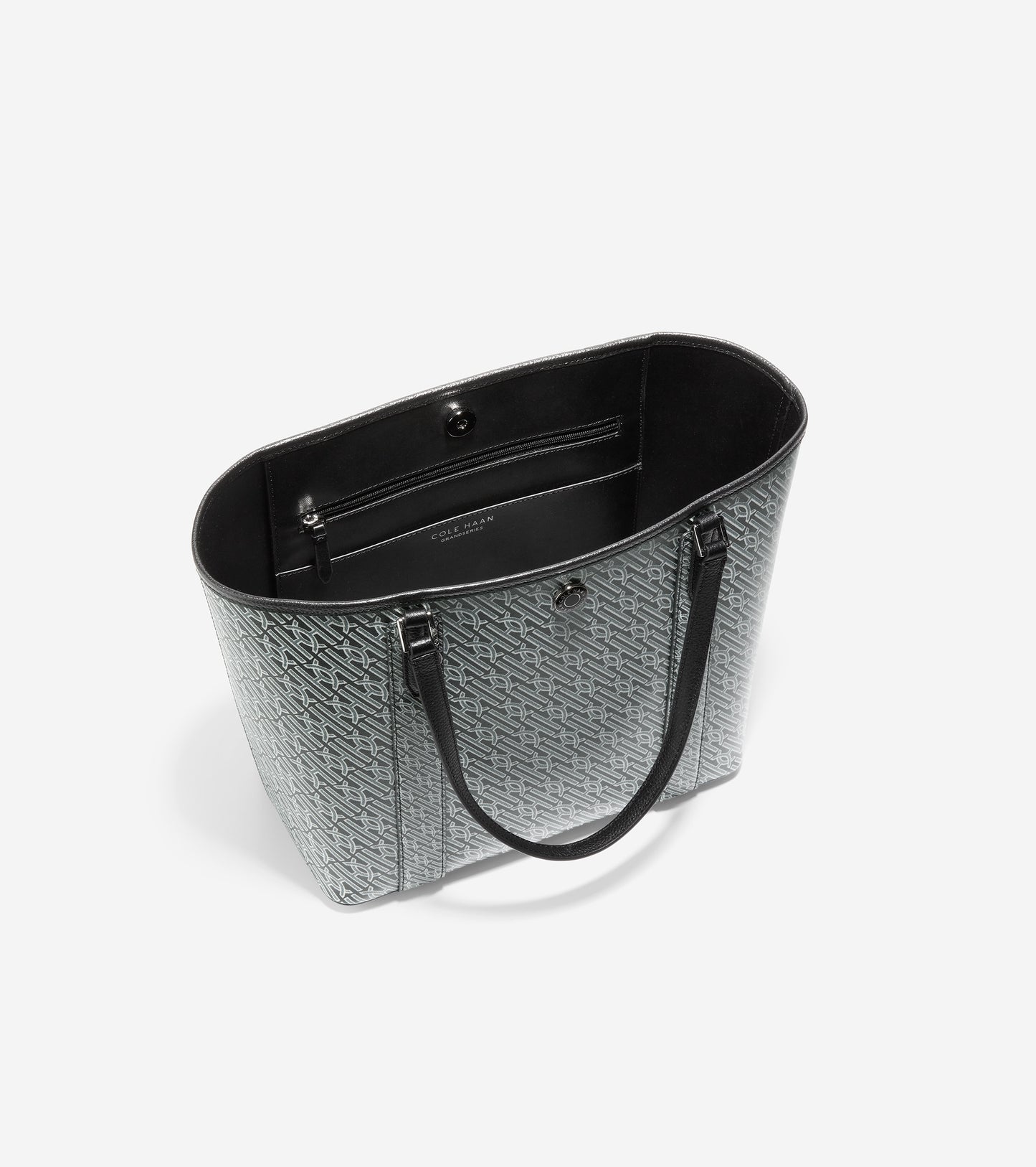 U05964-Monogram Small Tote-Black-Magnet