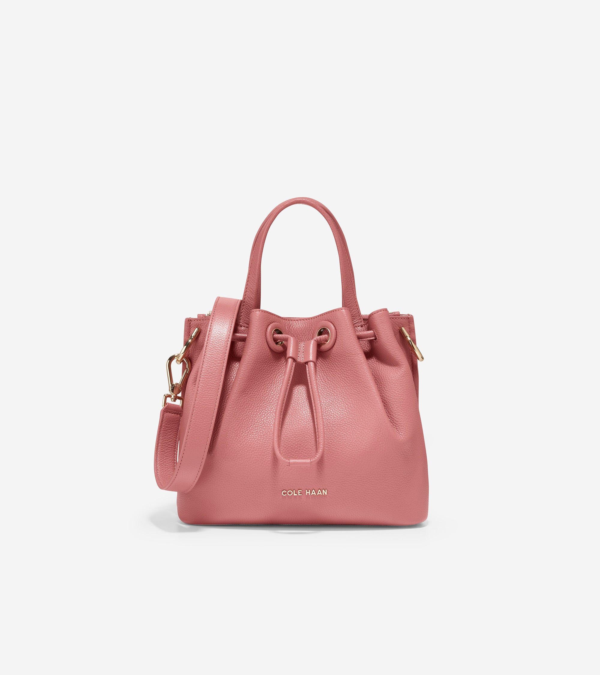 Cole haan leather bucket bag sale