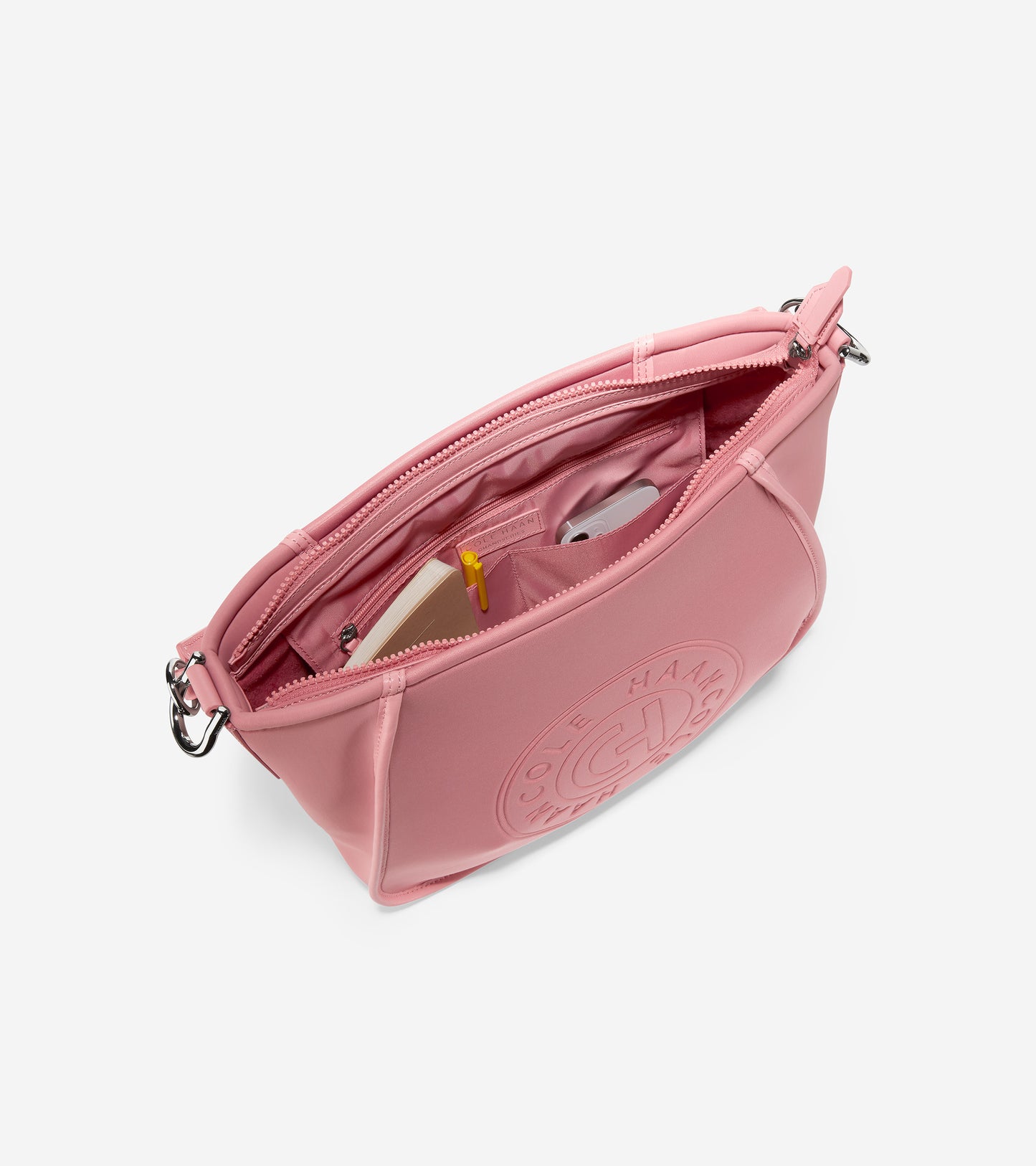 u06162-Neoprene Midsize Crossbody-Rosette