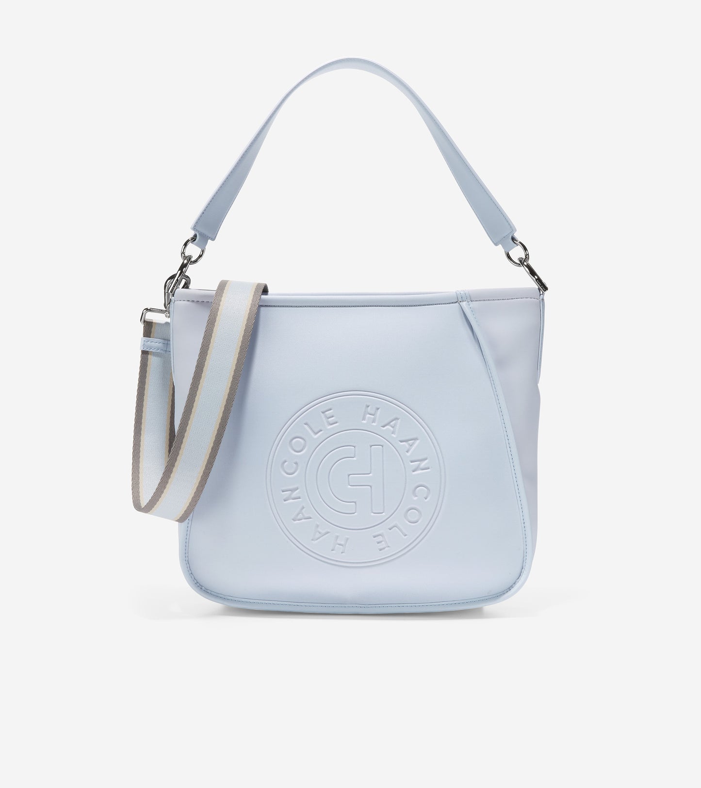 u06163-Neoprene Midsize Crossbody-Halogen Blue