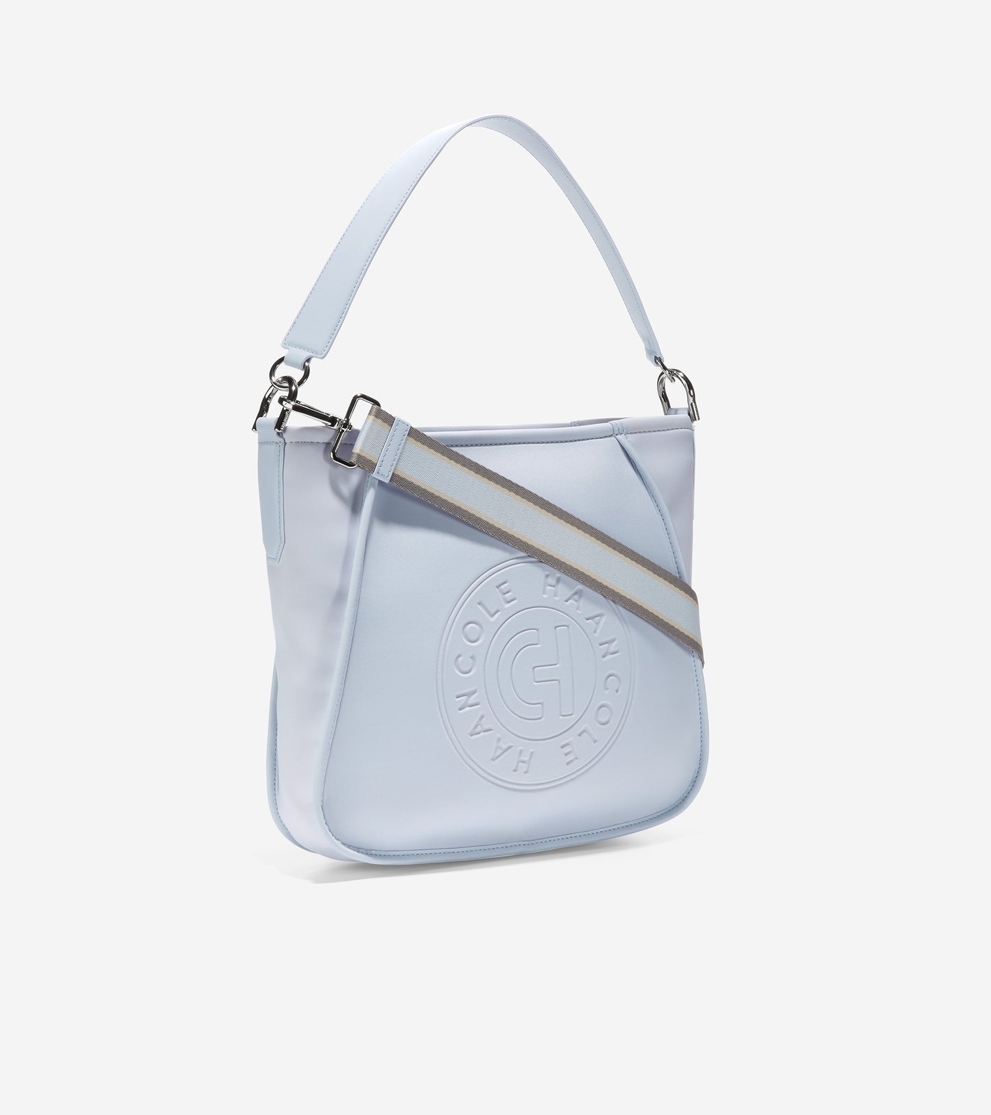 u06163-Neoprene Midsize Crossbody-Halogen Blue