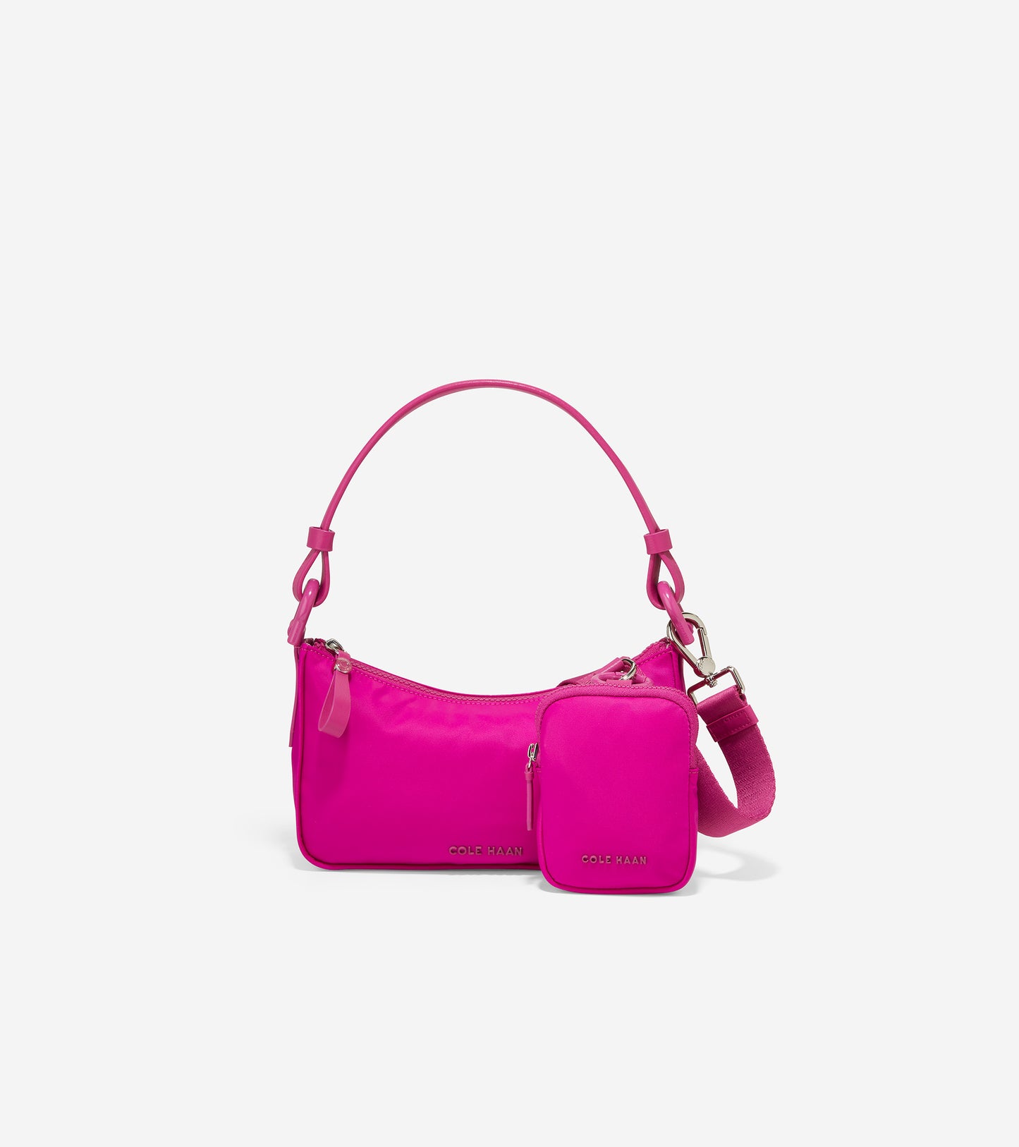 u06189-Nylon Mini Shoulder Bag-Festival Fuchsia