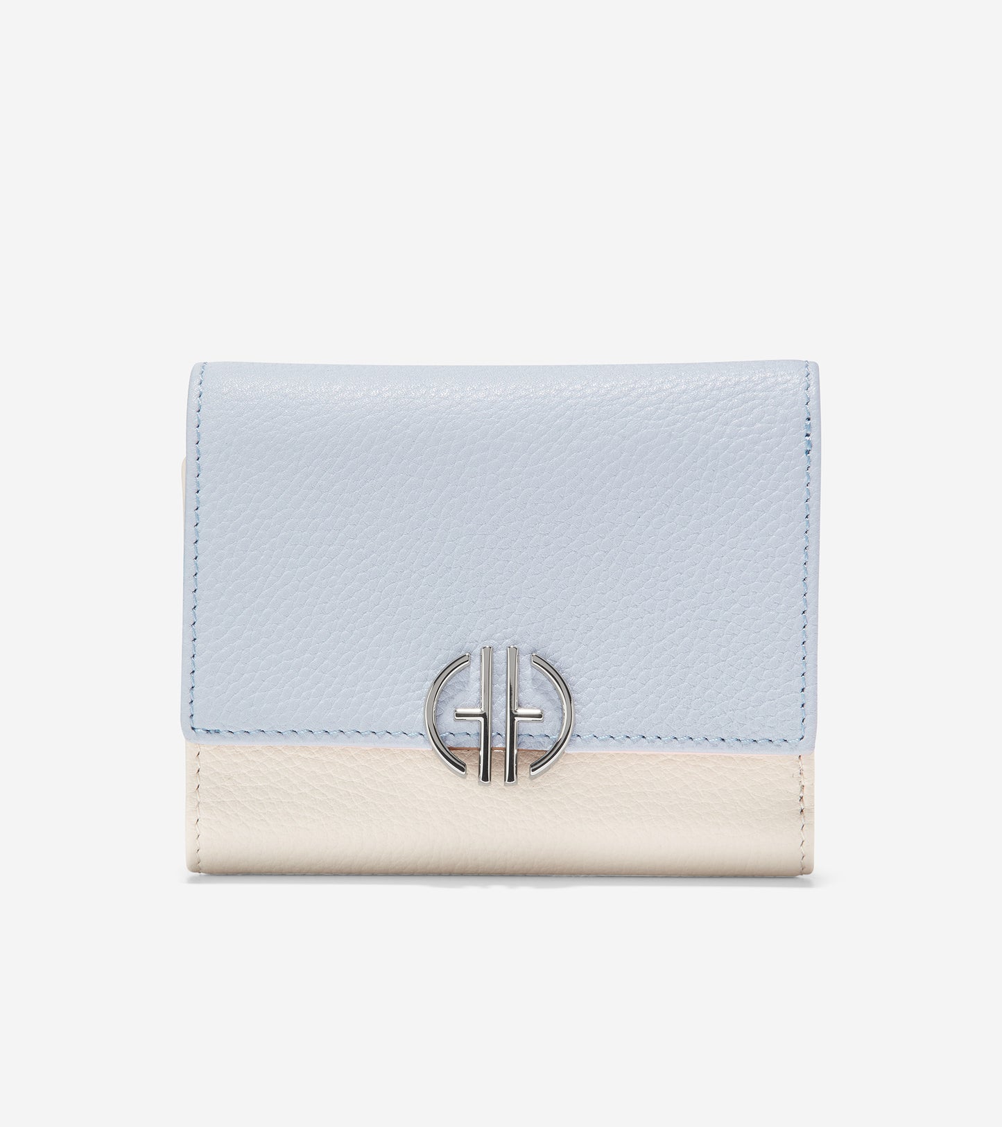 u06220-Small Trifold Wallet-Pastel Colorblock Leather