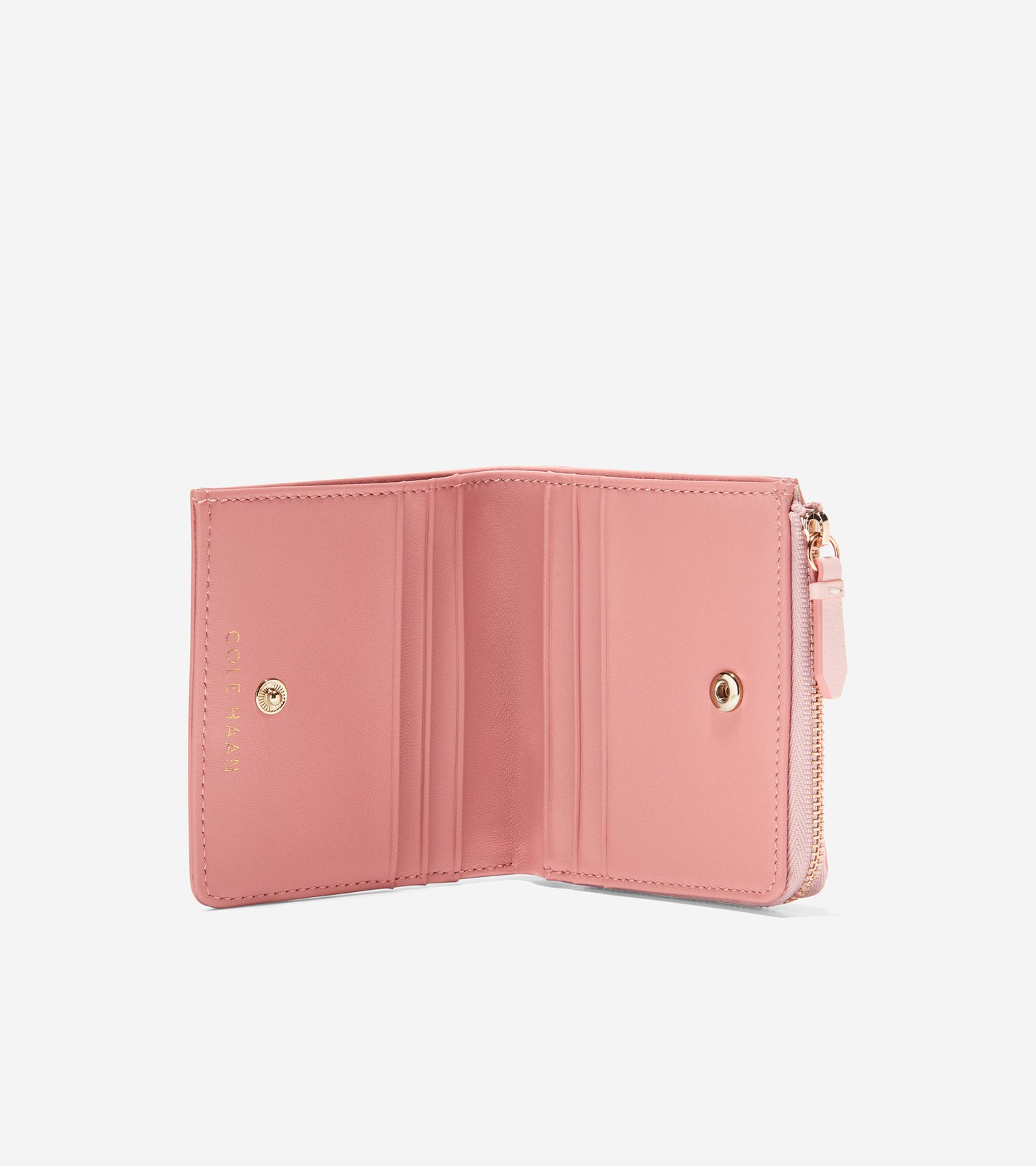 u06227-Bifold Card Case-Peach Whip-Rosette