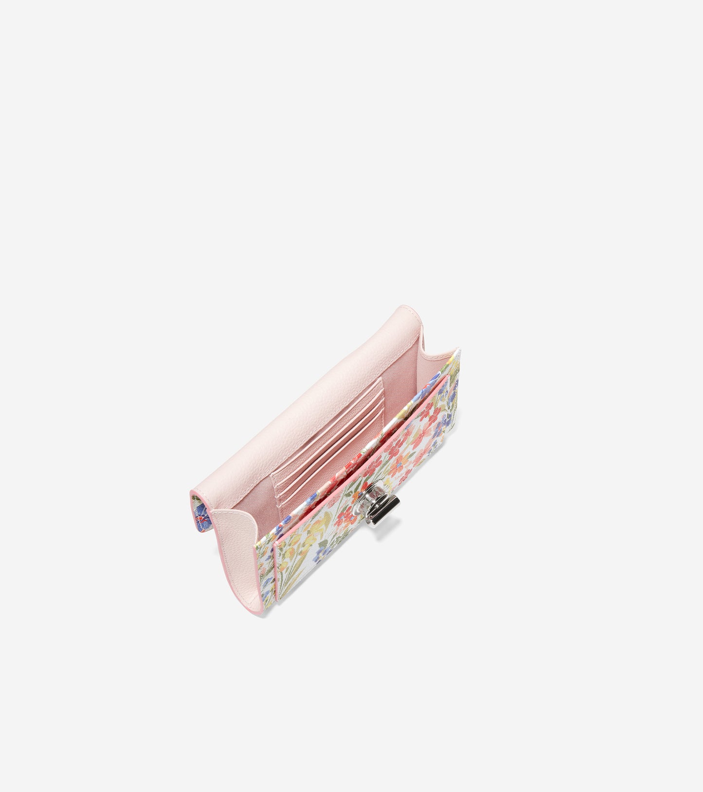 u06234-Turnlock Phone Case with Chain-Floral Print