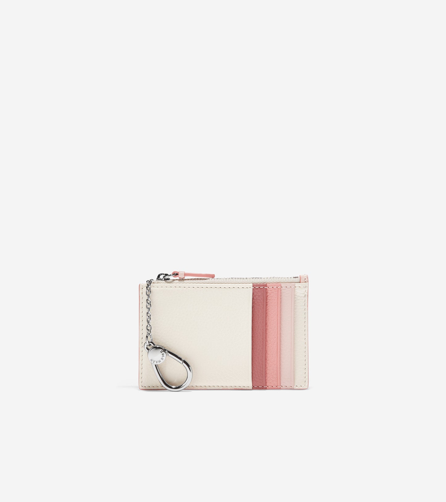 u06256-GRANDSERIES Card Case with Zip-Birch-Pink