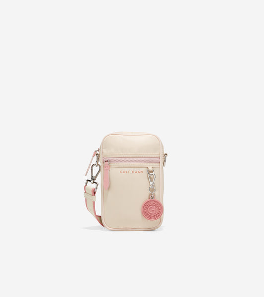 u06262-Nylon Cellphone Crossbody-Birch