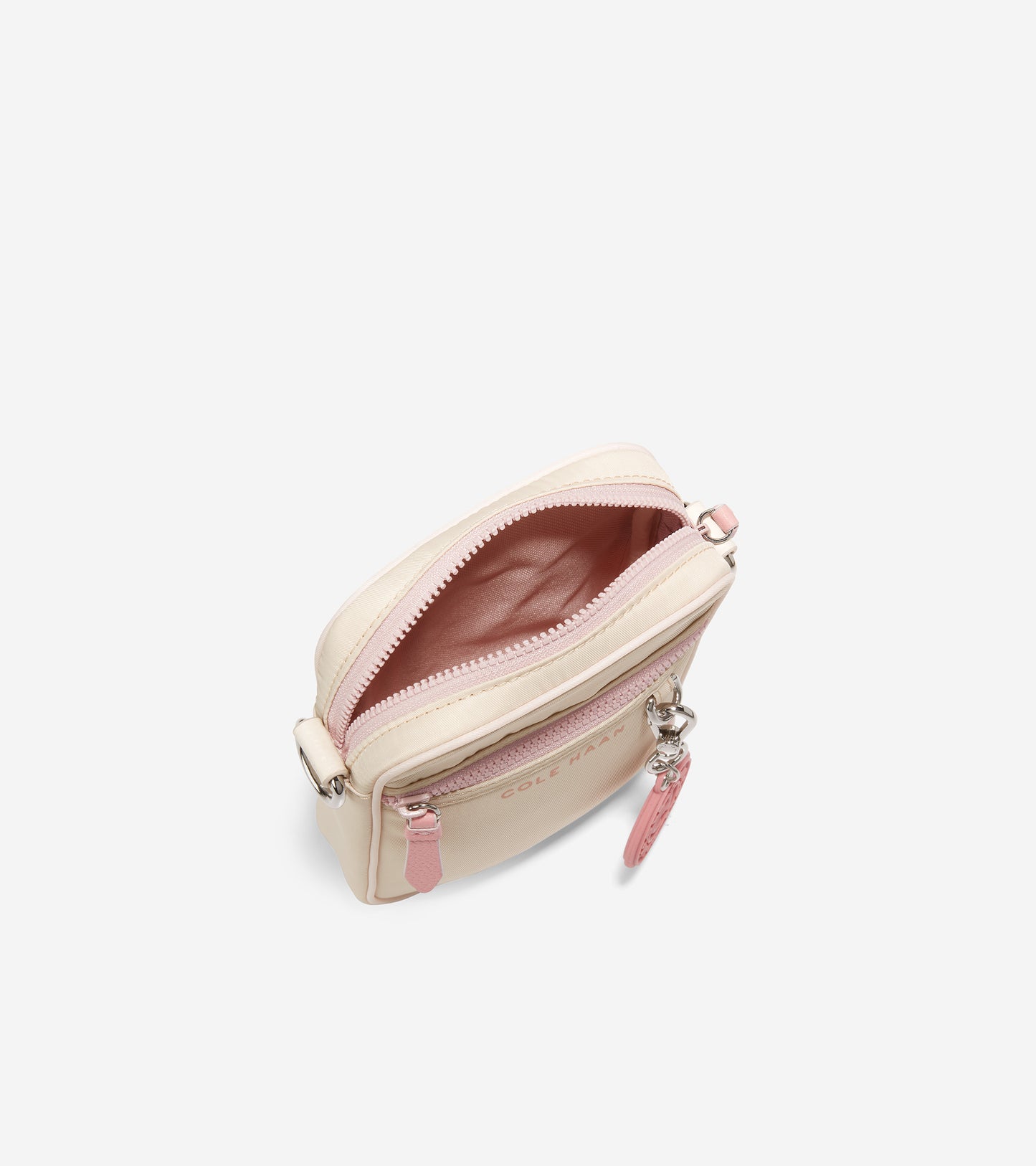 u06262-Nylon Cellphone Crossbody-Birch