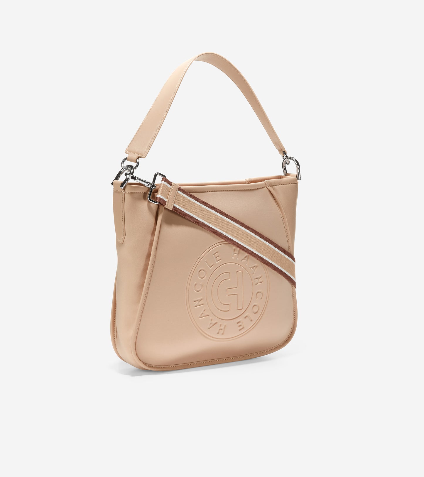 u06263-Neoprene Midsize Crossbody-Sesame