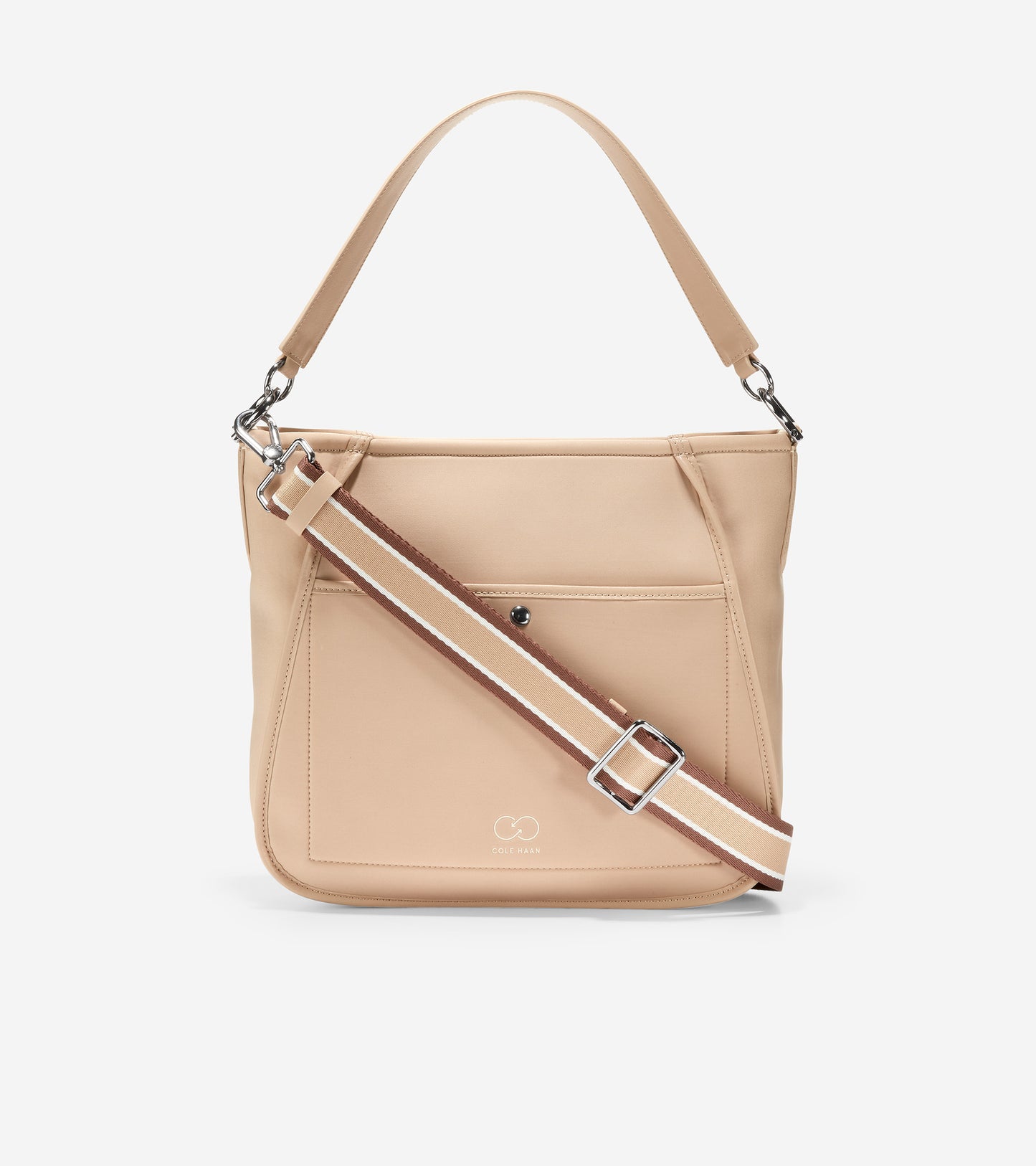 u06263-Neoprene Midsize Crossbody-Sesame