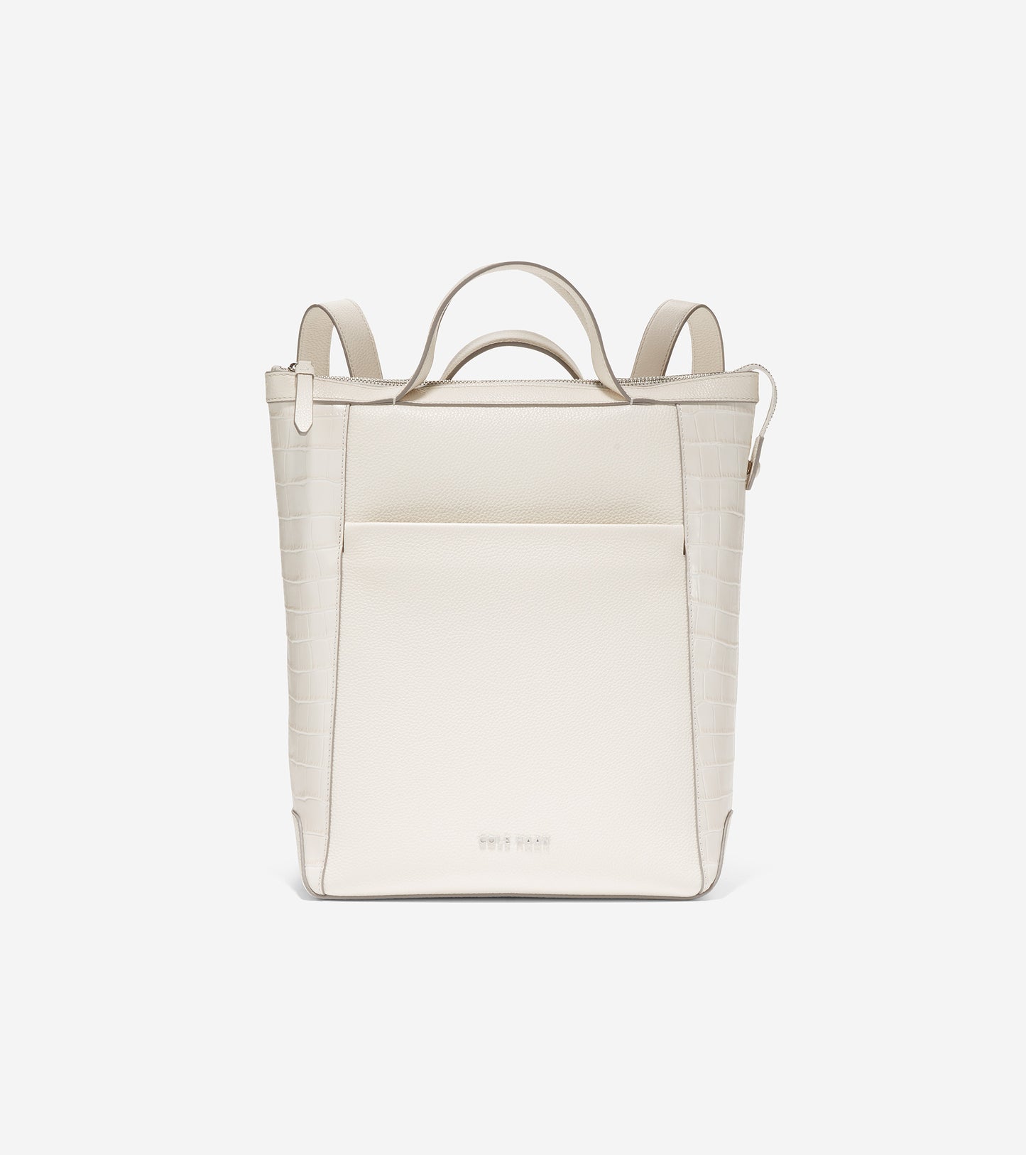 u06290-Grand Ambition Small Convertible Luxe Backpack-Silver Birch Croc Print