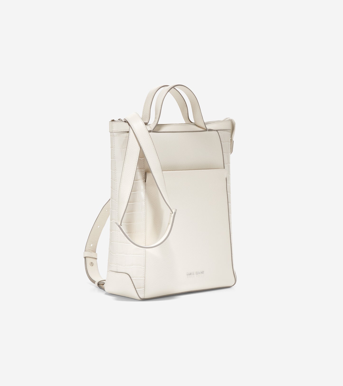 u06290-Grand Ambition Small Convertible Luxe Backpack-Silver Birch Croc Print