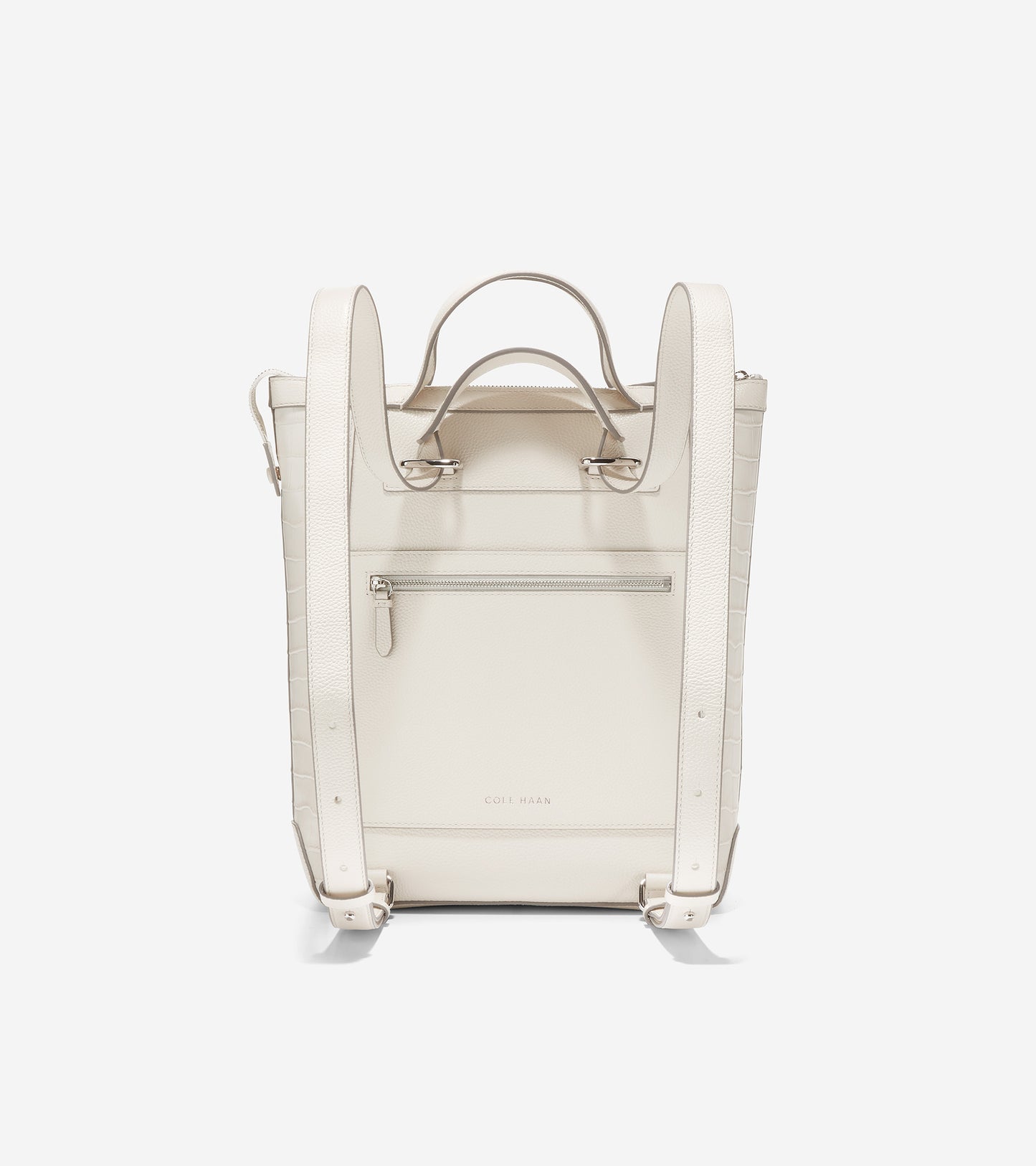 u06290-Grand Ambition Small Convertible Luxe Backpack-Silver Birch Croc Print