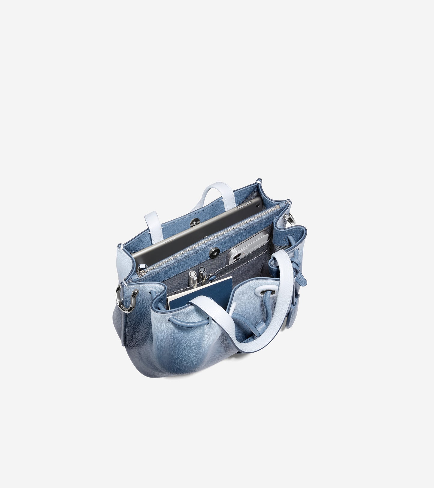 u06298-Grand Ambition Small Bucket Bag-China Blue Ombre