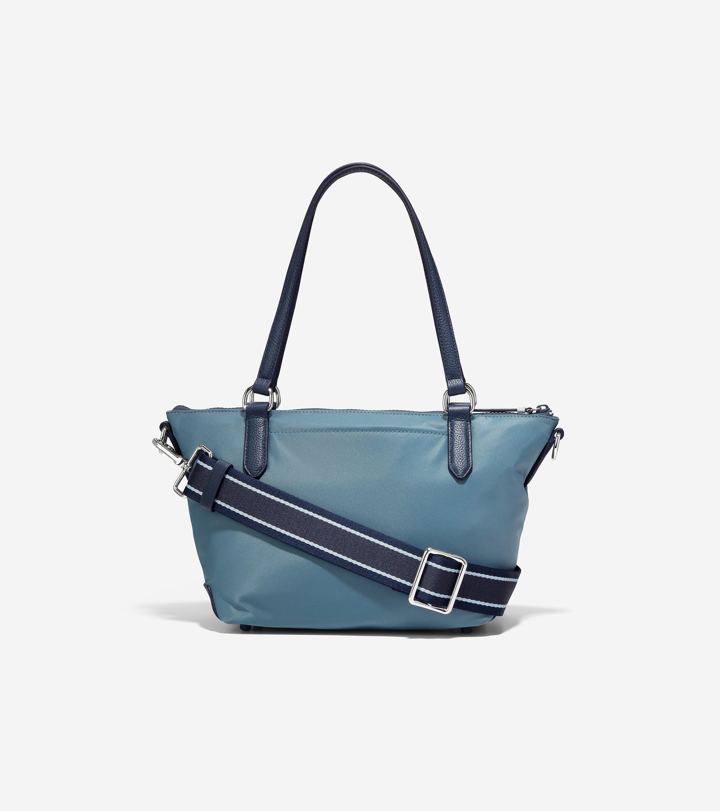 u06304-Small Sport Soft Zip Top Tote-China Blue-Navy Blazer
