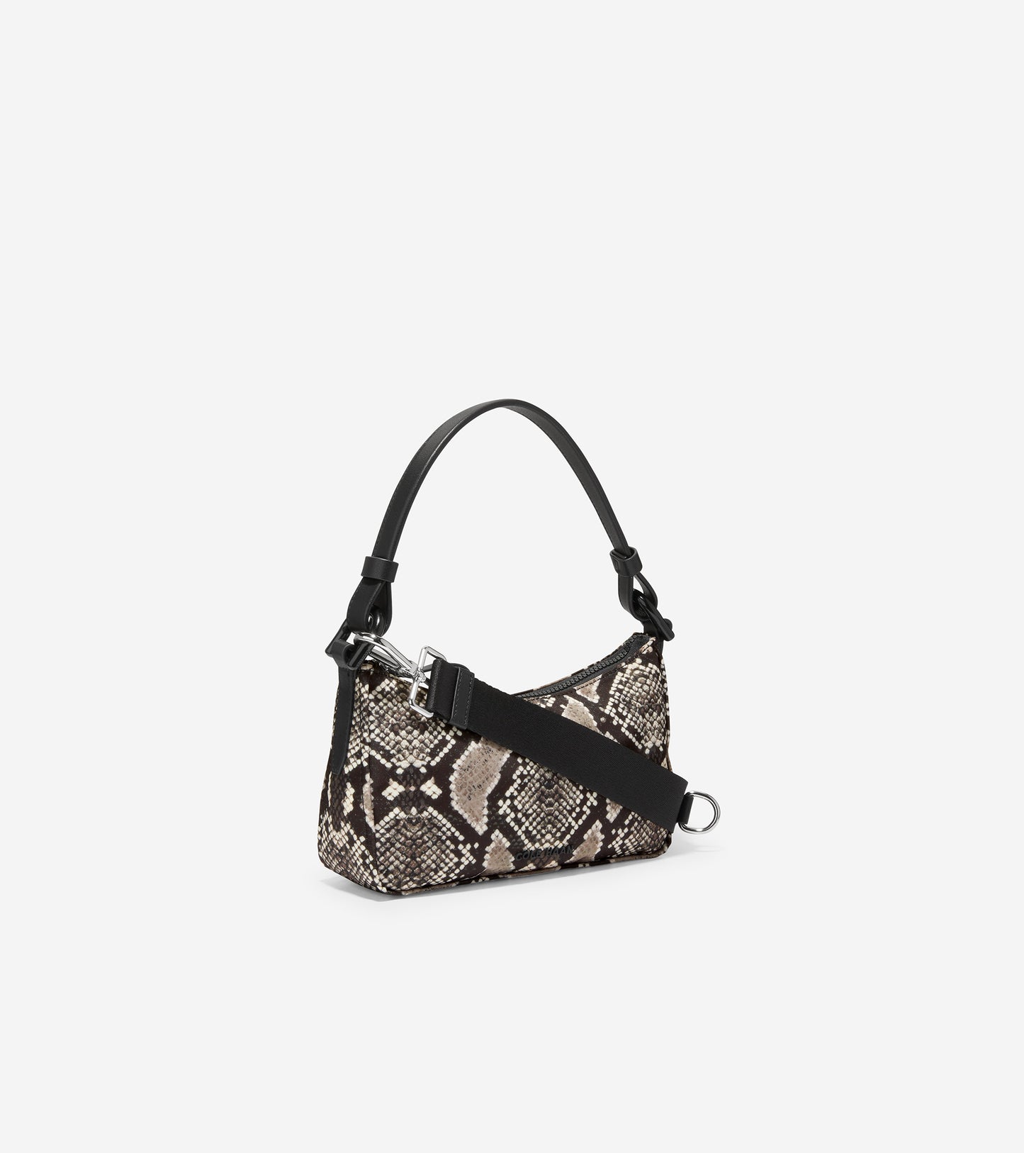 U06310-Nylon Mini Shoulder Bag-Snake Print
