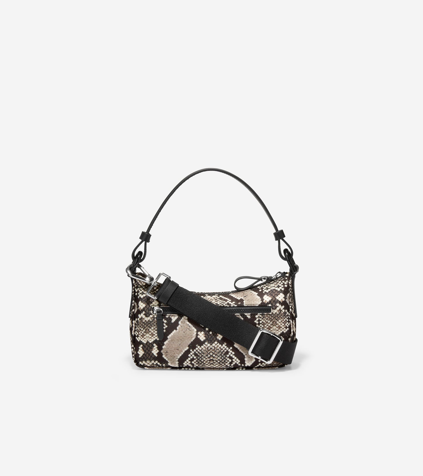 U06310-Nylon Mini Shoulder Bag-Snake Print