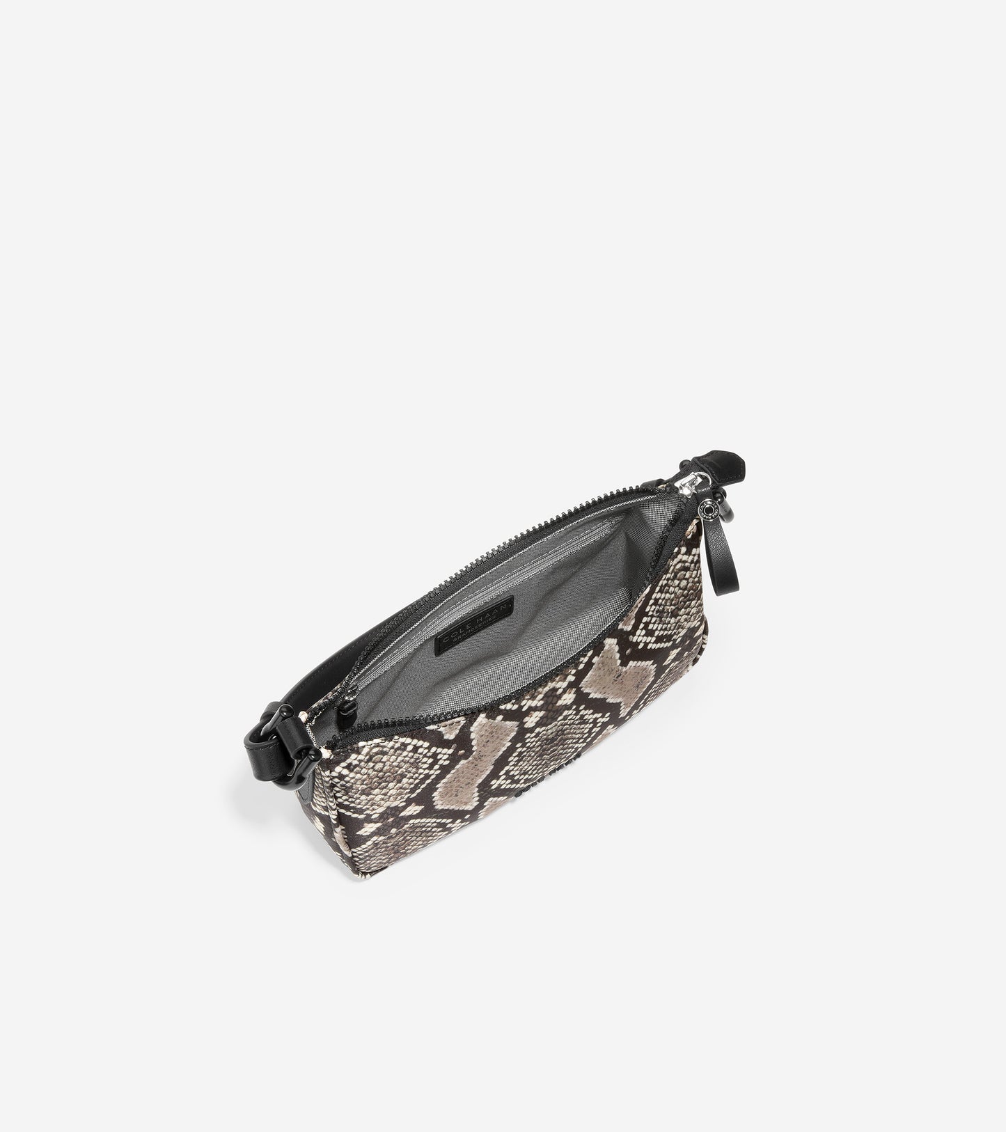 U06310-Nylon Mini Shoulder Bag-Snake Print