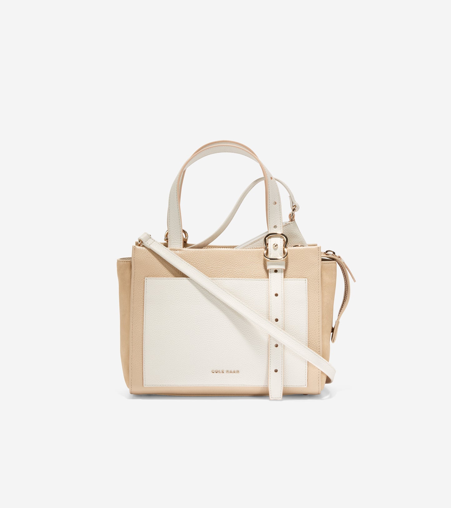 U06320-Small 3-in-1 Tote-Sesame-Silver Birch