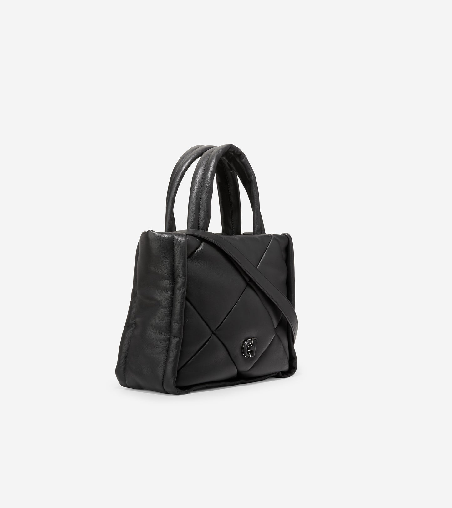 U06346-Quilted Tote Bag-Black