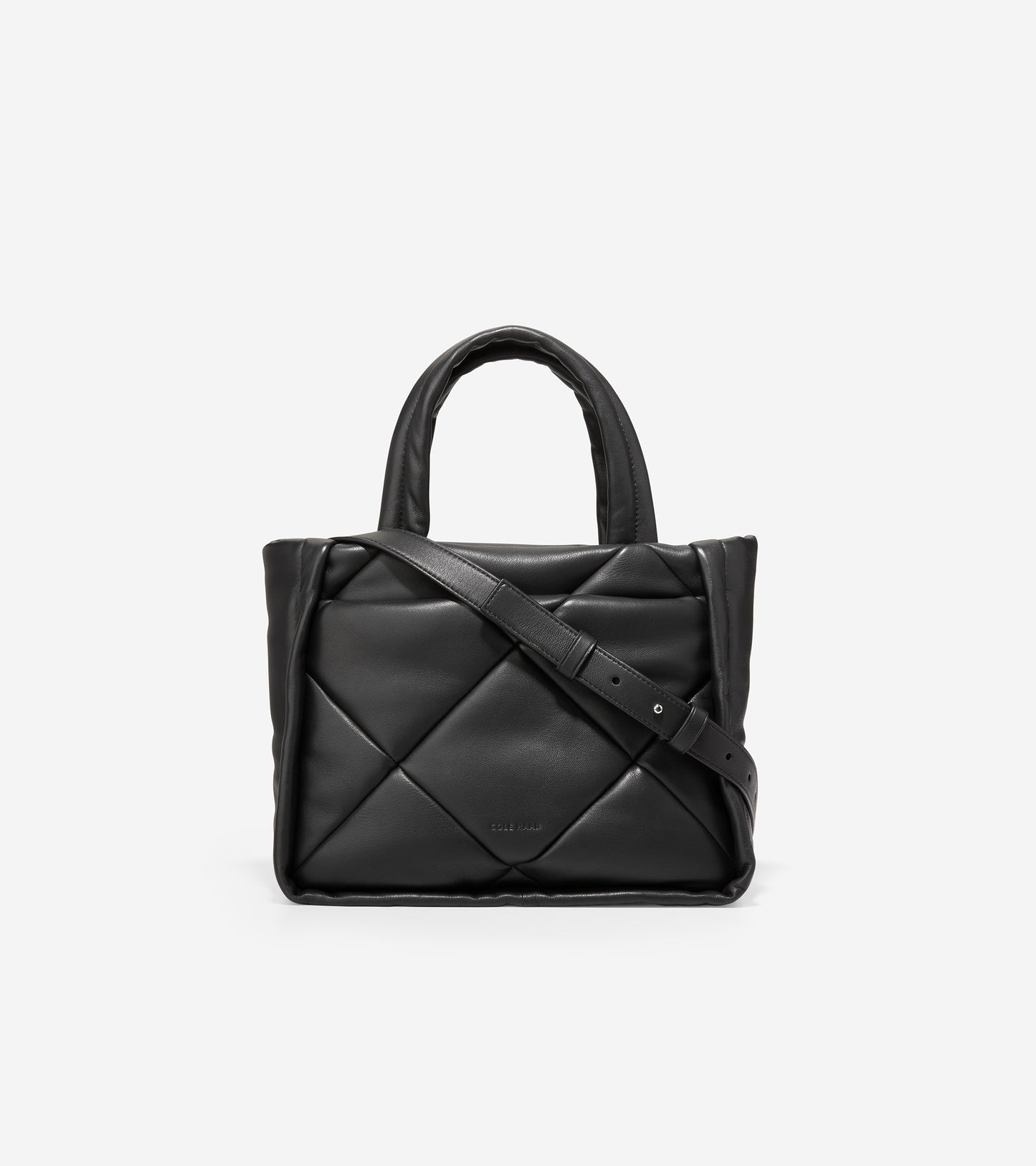 U06346-Quilted Tote Bag-Black