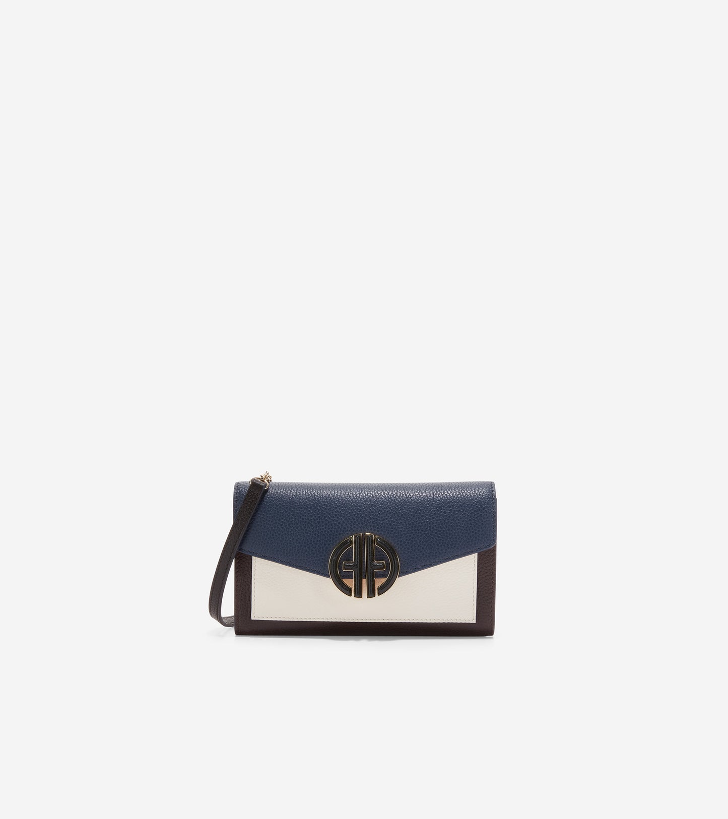 u06384-Oversized Closure Phone Case-Navy Blazer-Ivory-Chocolate