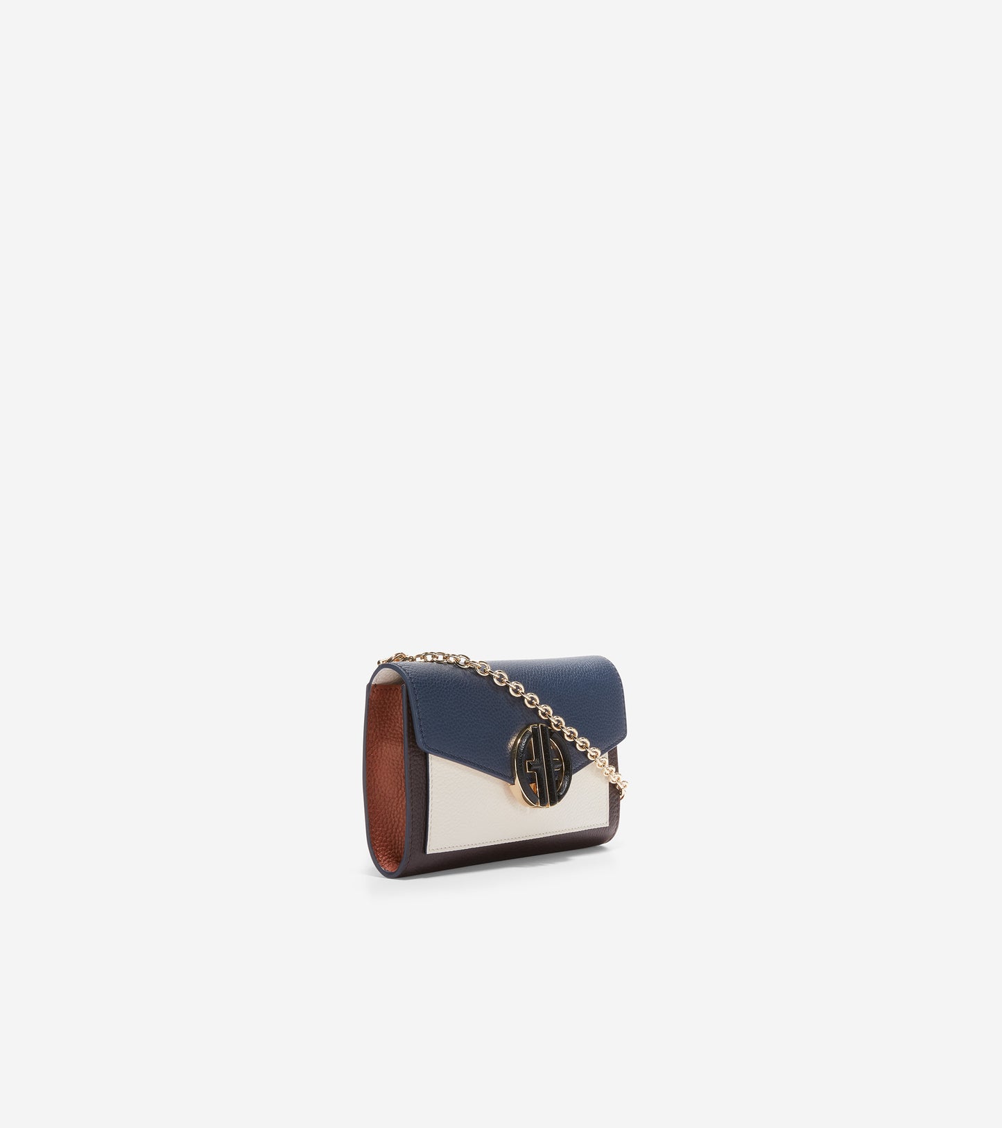 u06384-Oversized Closure Phone Case-Navy Blazer-Ivory-Chocolate