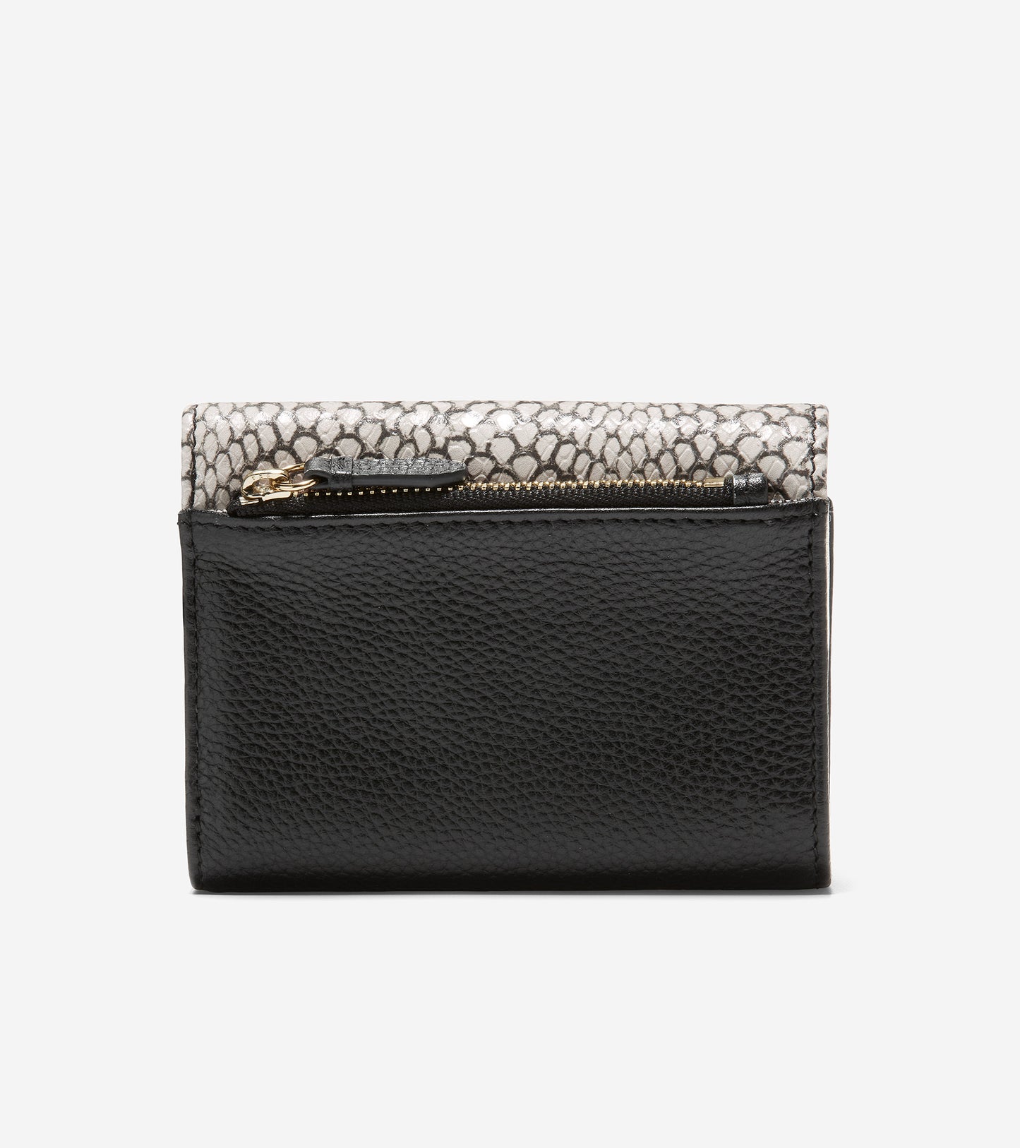 U06393-Inwood Trifold Wallet-Snake Print-Black-Birch