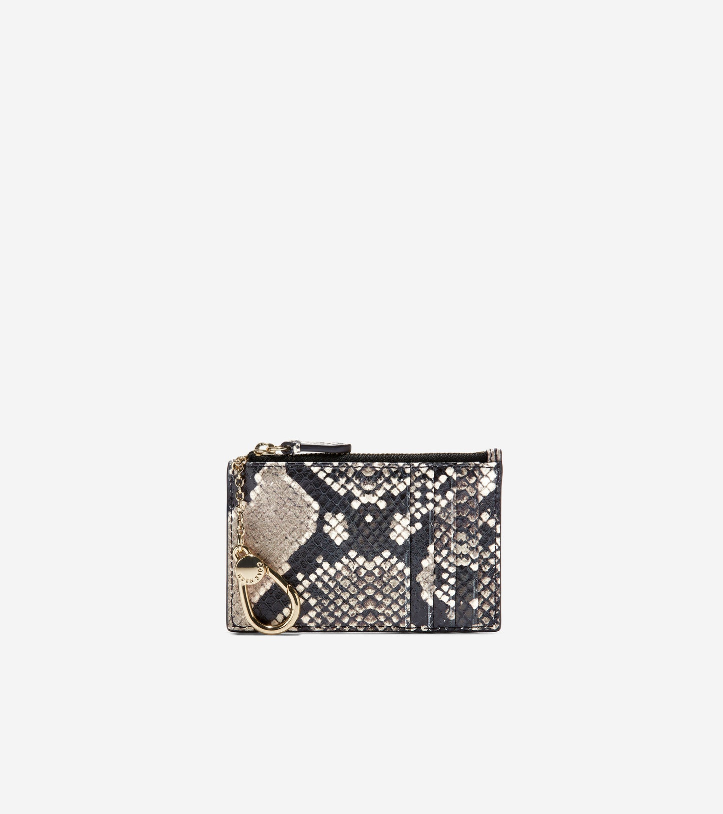 u06402-GRANDSERIES Card Case with Zip-Snake Print