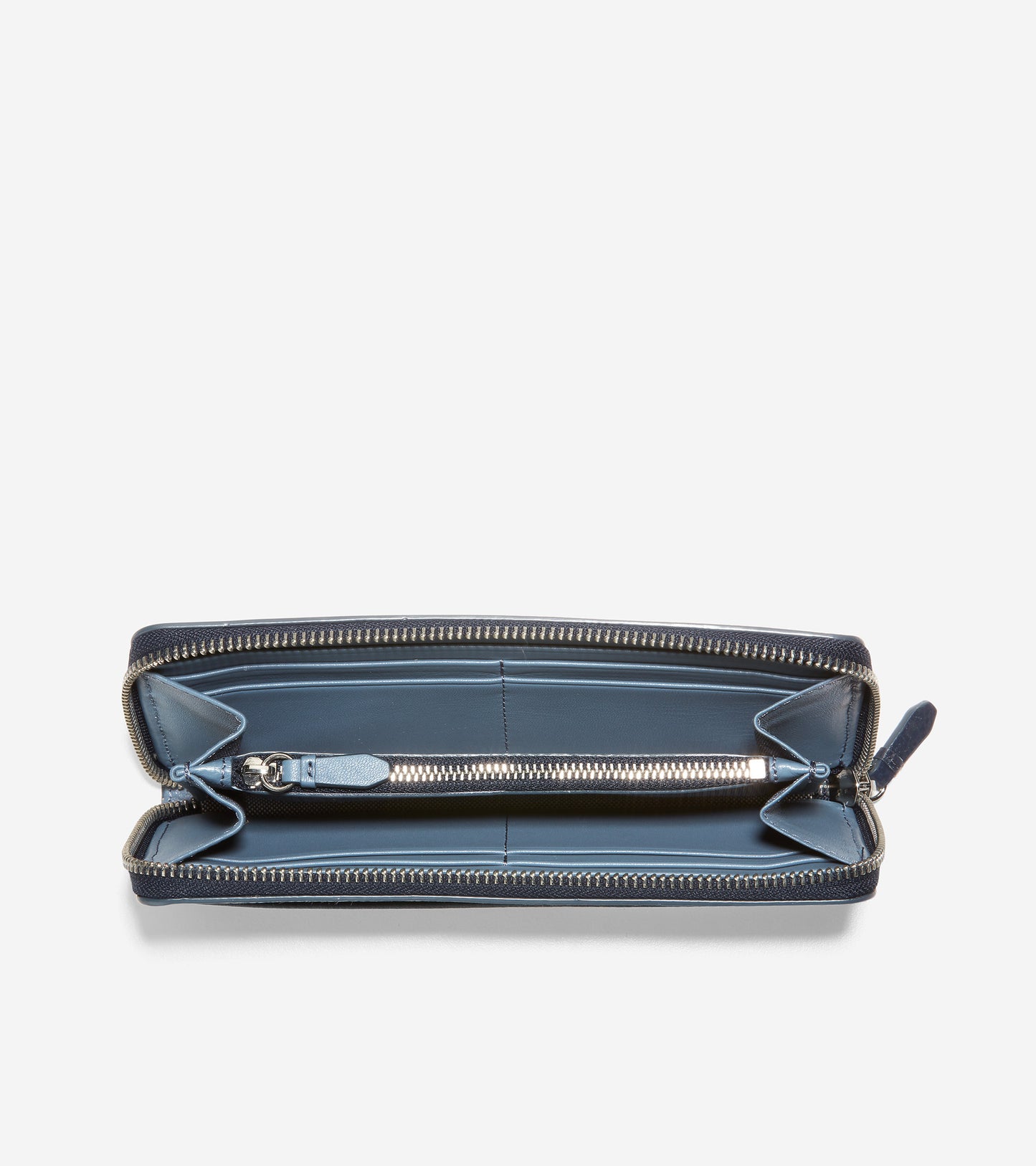 u06414-Vartan Continental Wallet-China Blue-Navy Blazer