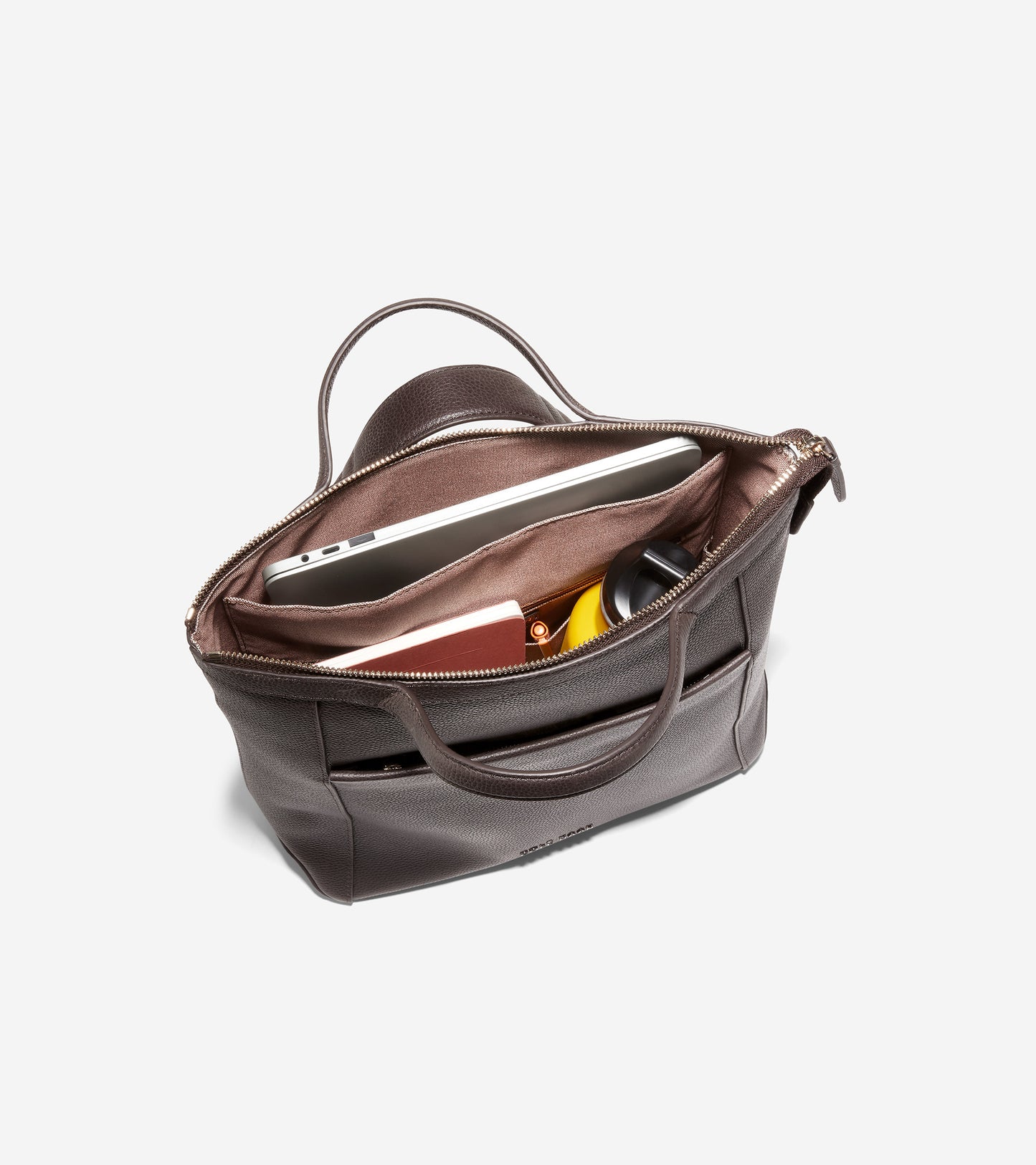 U06446-Grand Ambition Small Convertible Luxe Backpack-Dark Chocolate