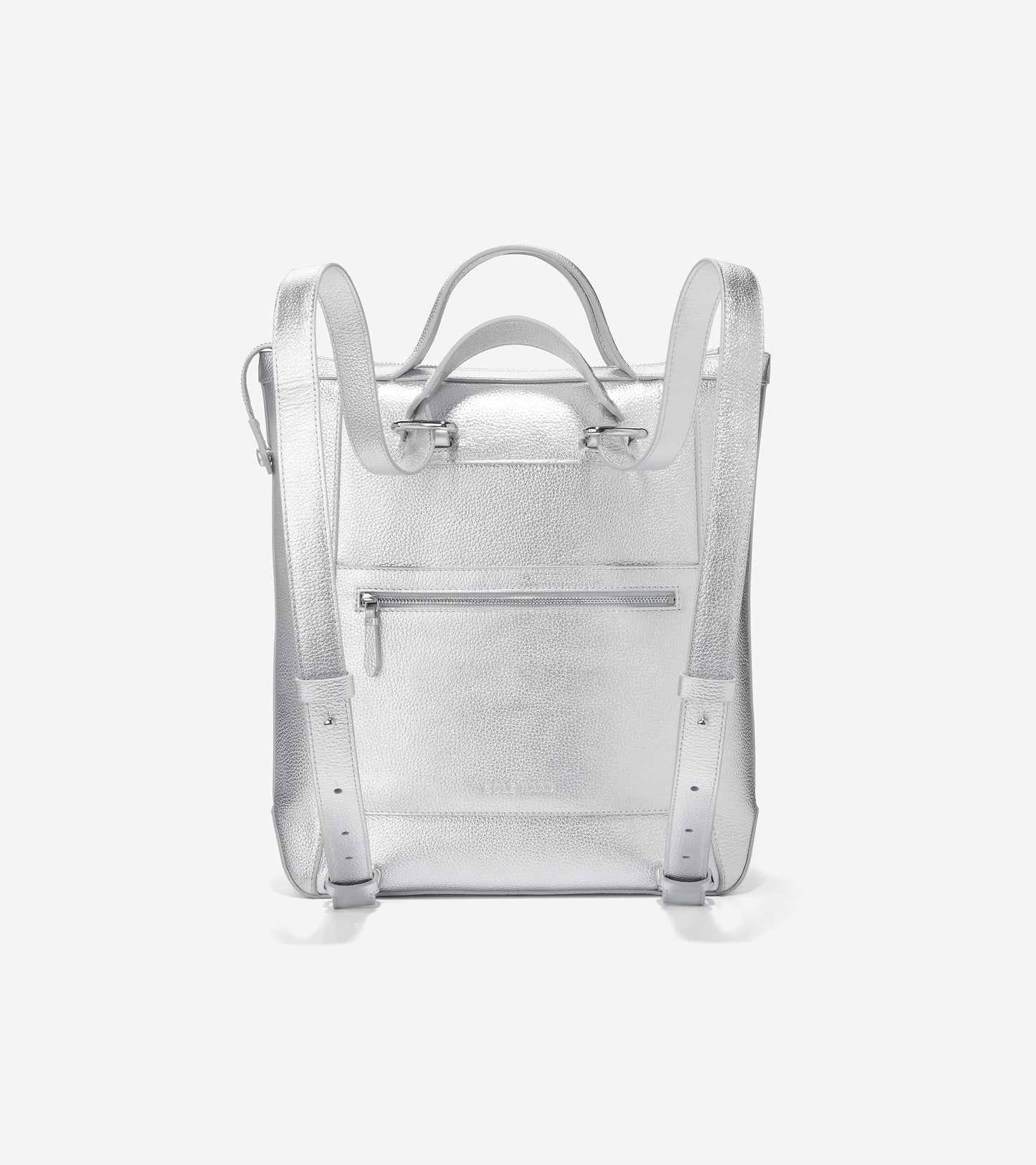 U06447-Grand Ambition Small Convertible Luxe Backpack-Silver