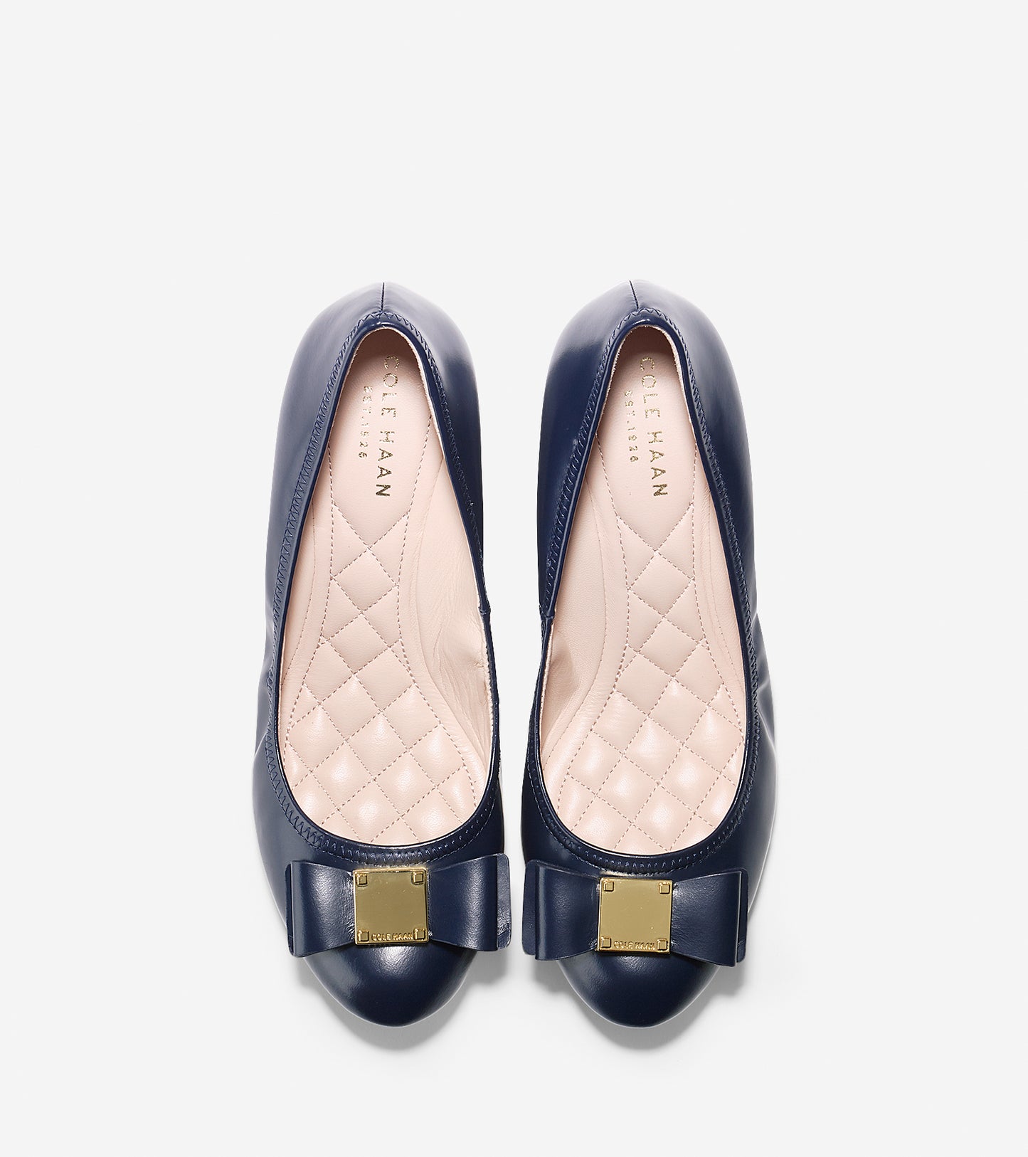 ColeHaan-Tali Grand Bow Wedge (40mm)-w00919-Blazer Blue Waterproof