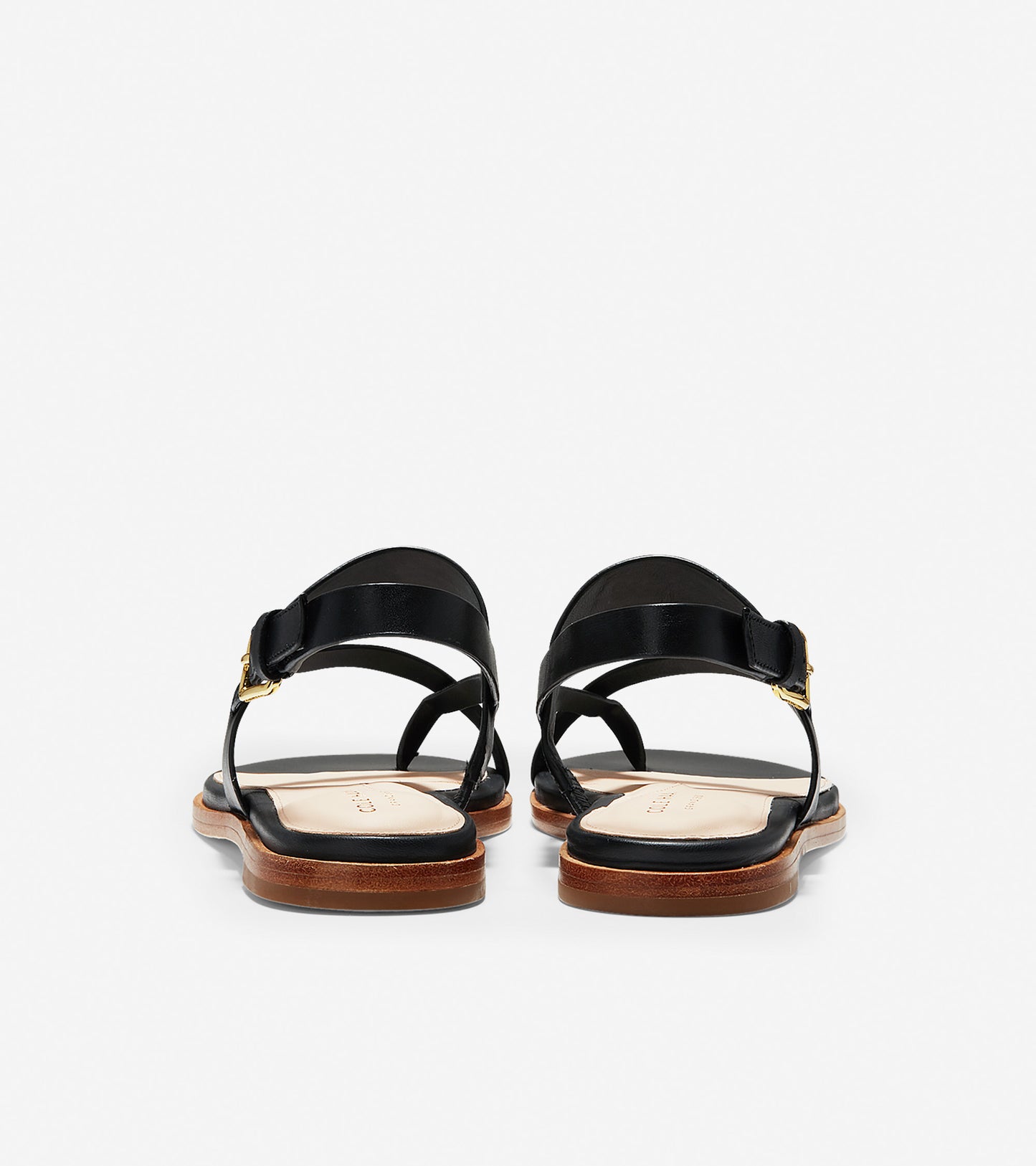 ColeHaan-Anica Thong Sandal-w07409-Black Leather