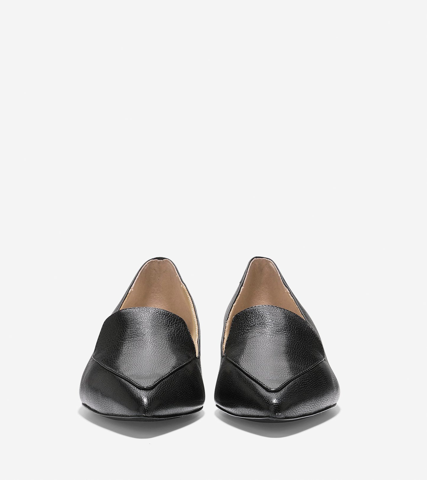 ColeHaan-Dellora Skimmer Flat-w08845-Black Leather