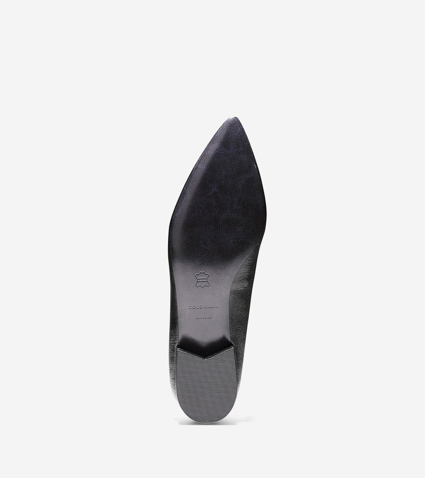 ColeHaan-Dellora Skimmer Flat-w08845-Black Leather